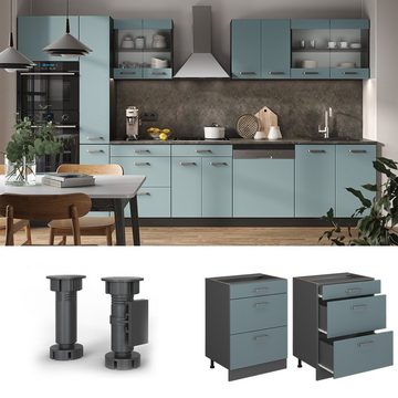 Vicco Unterschrank Küchenschrank R-Line Anthrazit Blau Grau 60 cm