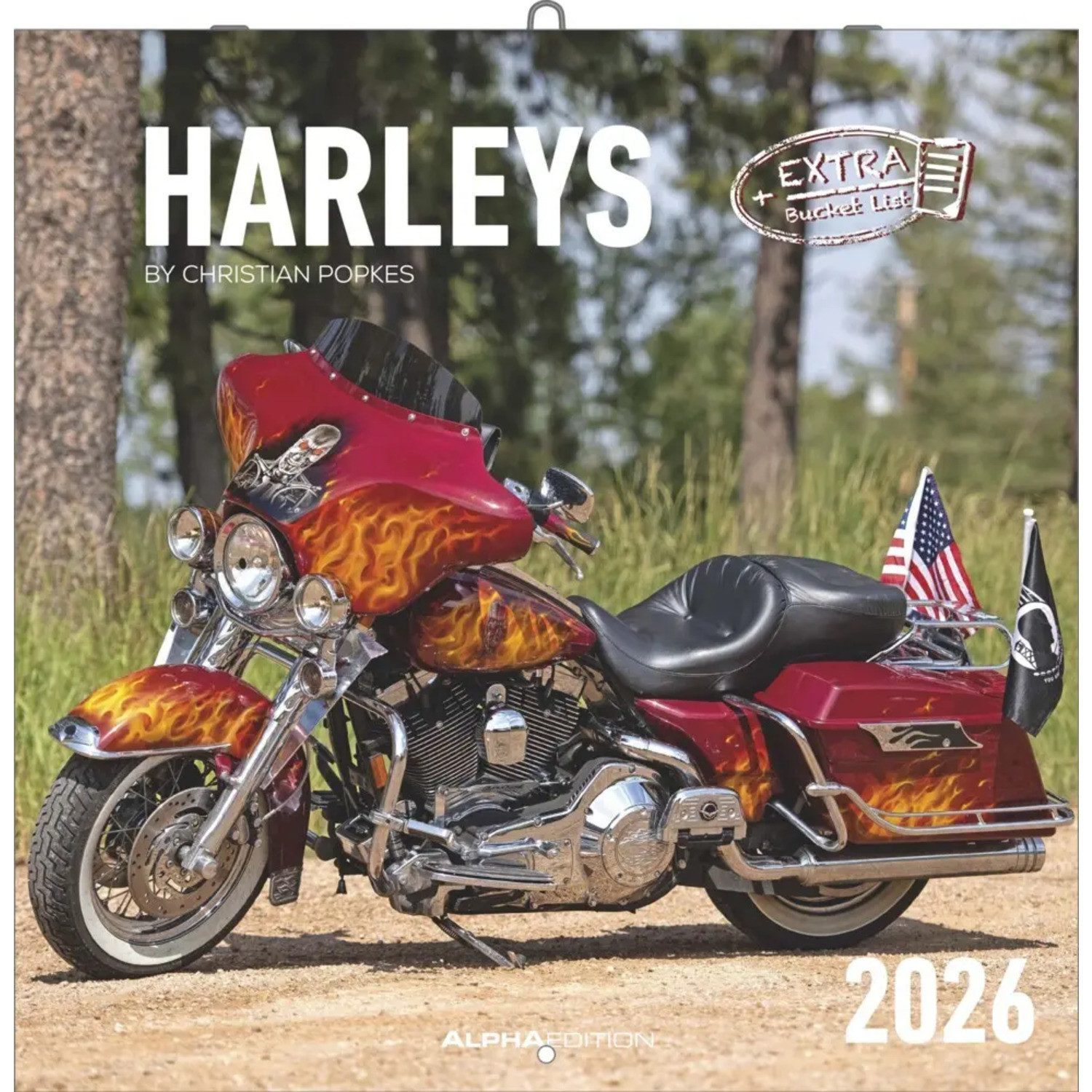 Alpha Edition Wandkalender Alpha Edition - Harleys Kalender 2026 - Wandkalender 30x30 cm - Für...