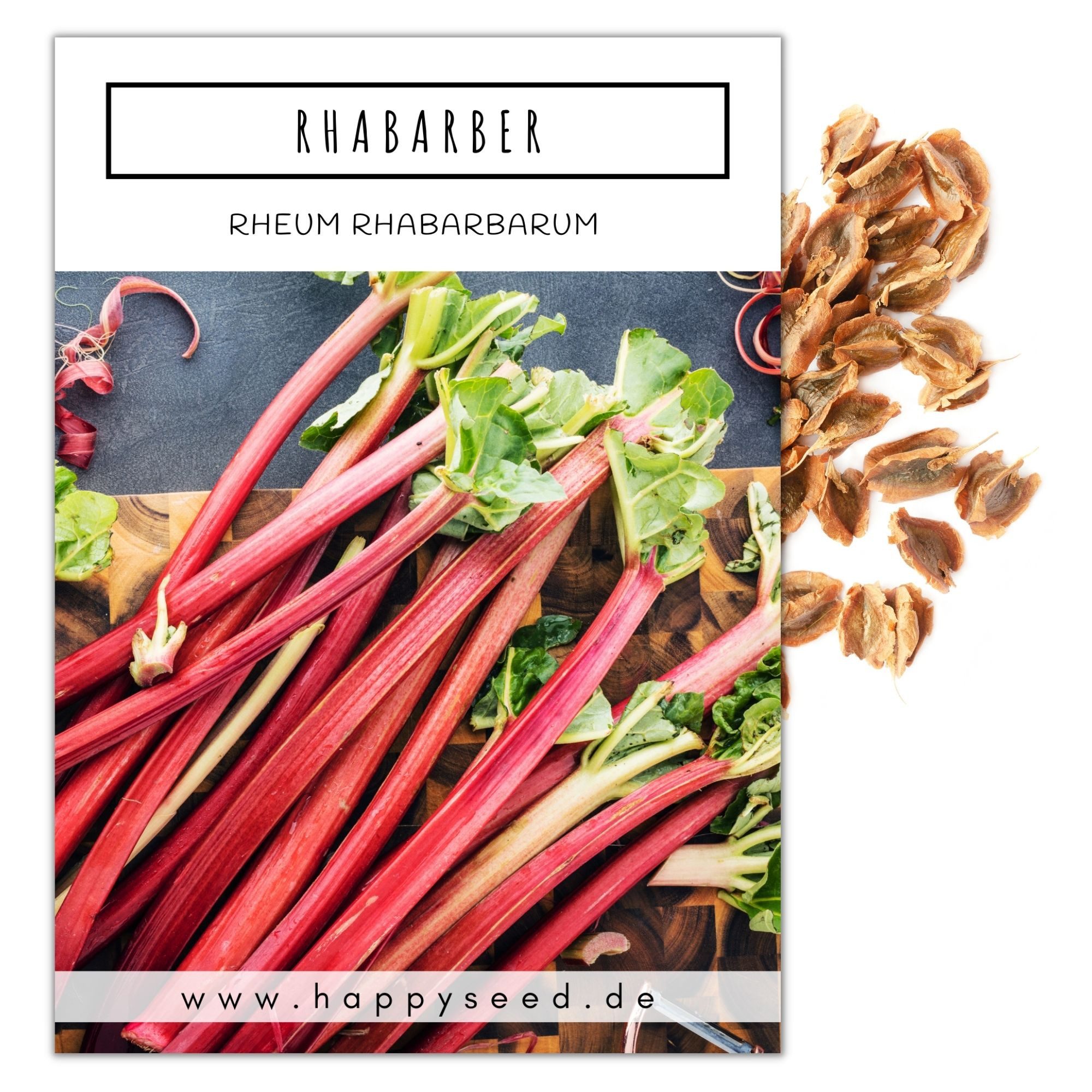 HappySeed Blumensamen Roter Rhabarber Samen - Rheum rhabarbarum, Blumen