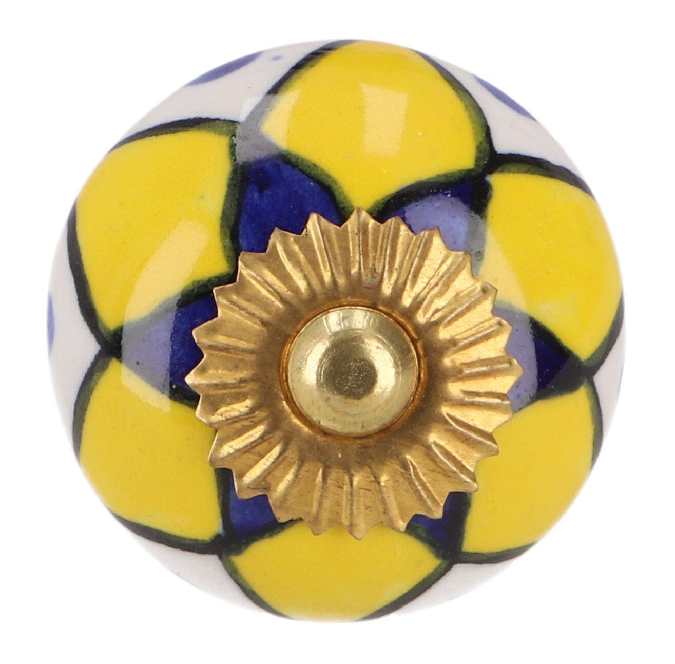 Guru-Shop Möbelknopf Kleiner Möbelknopf aus Keramik, Möbelknauf..