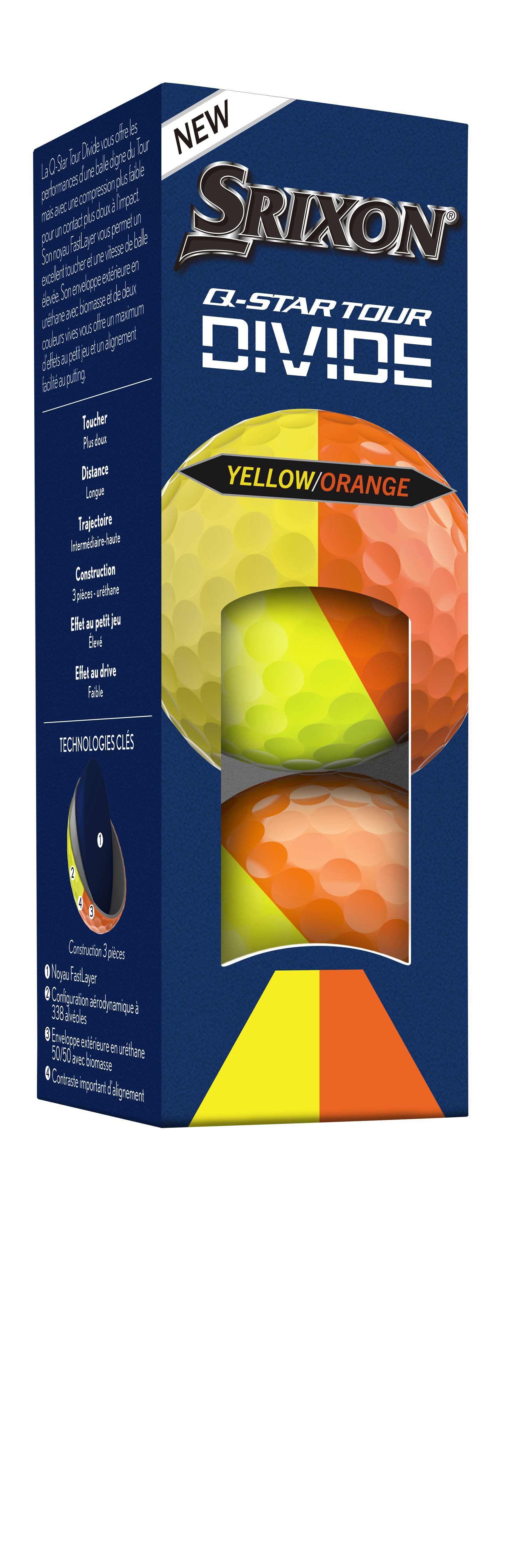 Srixon Golfball Srixon Q-Star Tour Divide Golfbälle (12er) – 3-Piece Urethan & Spin