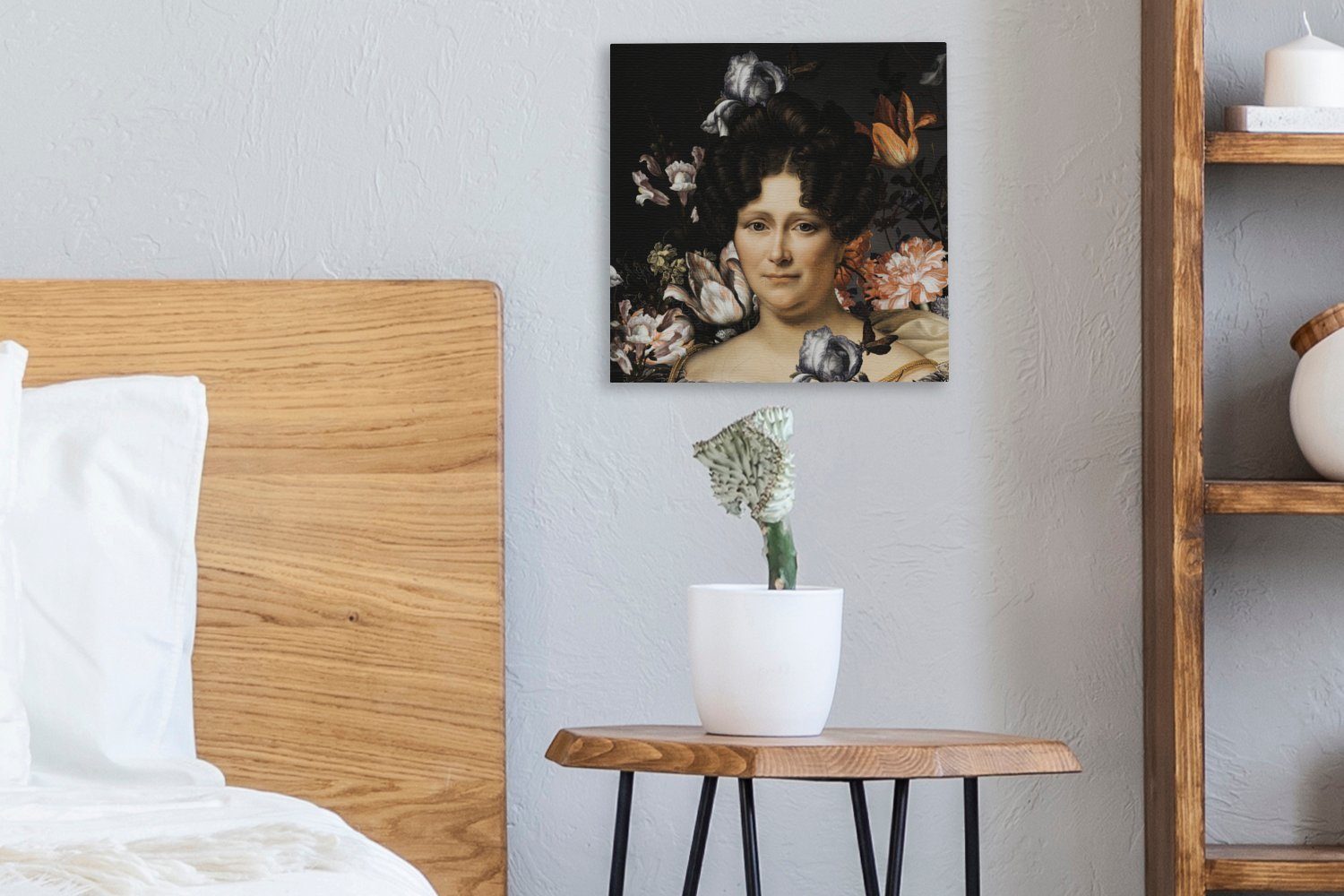 OneMillionCanvasses® Gemälde Kunst - Leinwand Meister, Wohnzimmer St), - Blumen Bilder Schlafzimmer (1 Alte für