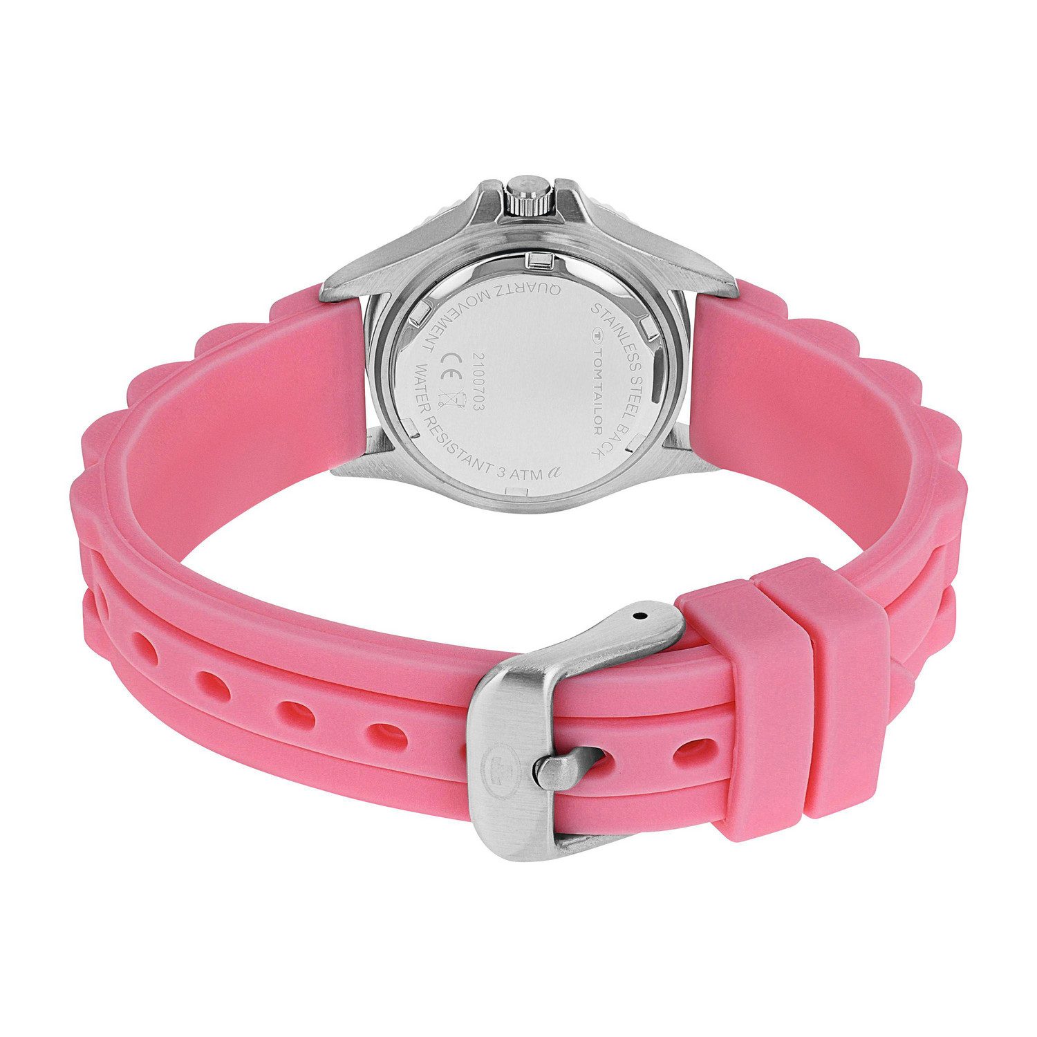 TOM TAILOR Quarzuhr 2100704, Armbanduhr, Silikonarmband, Kinderuhr, Mädchen, analog