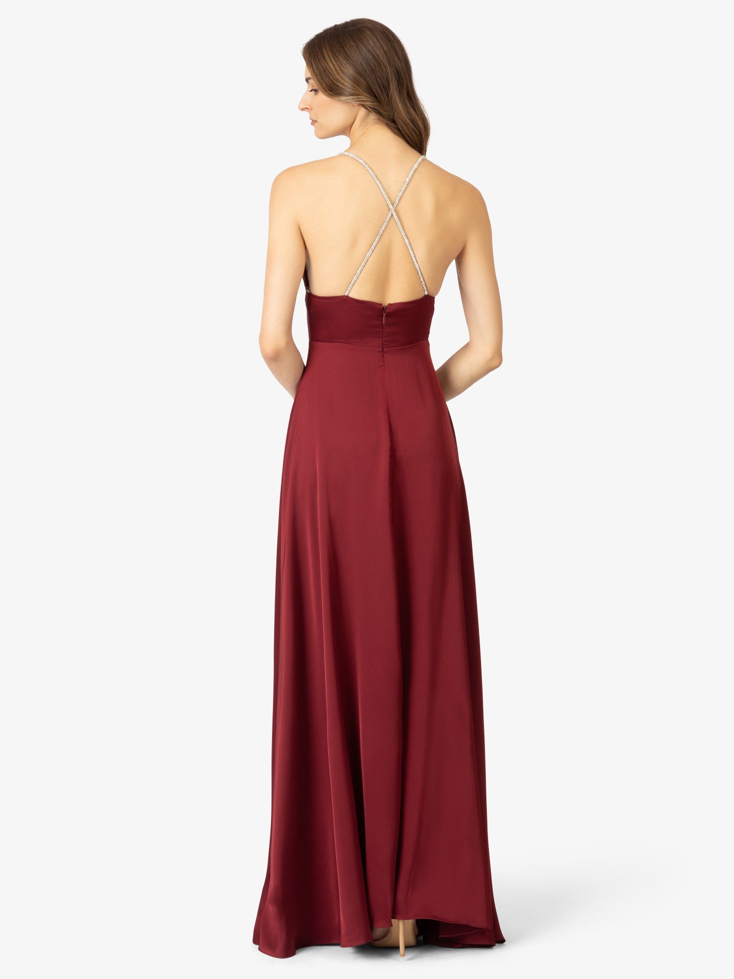 mit bordeaux Apart Abendkleid Stil elegantem