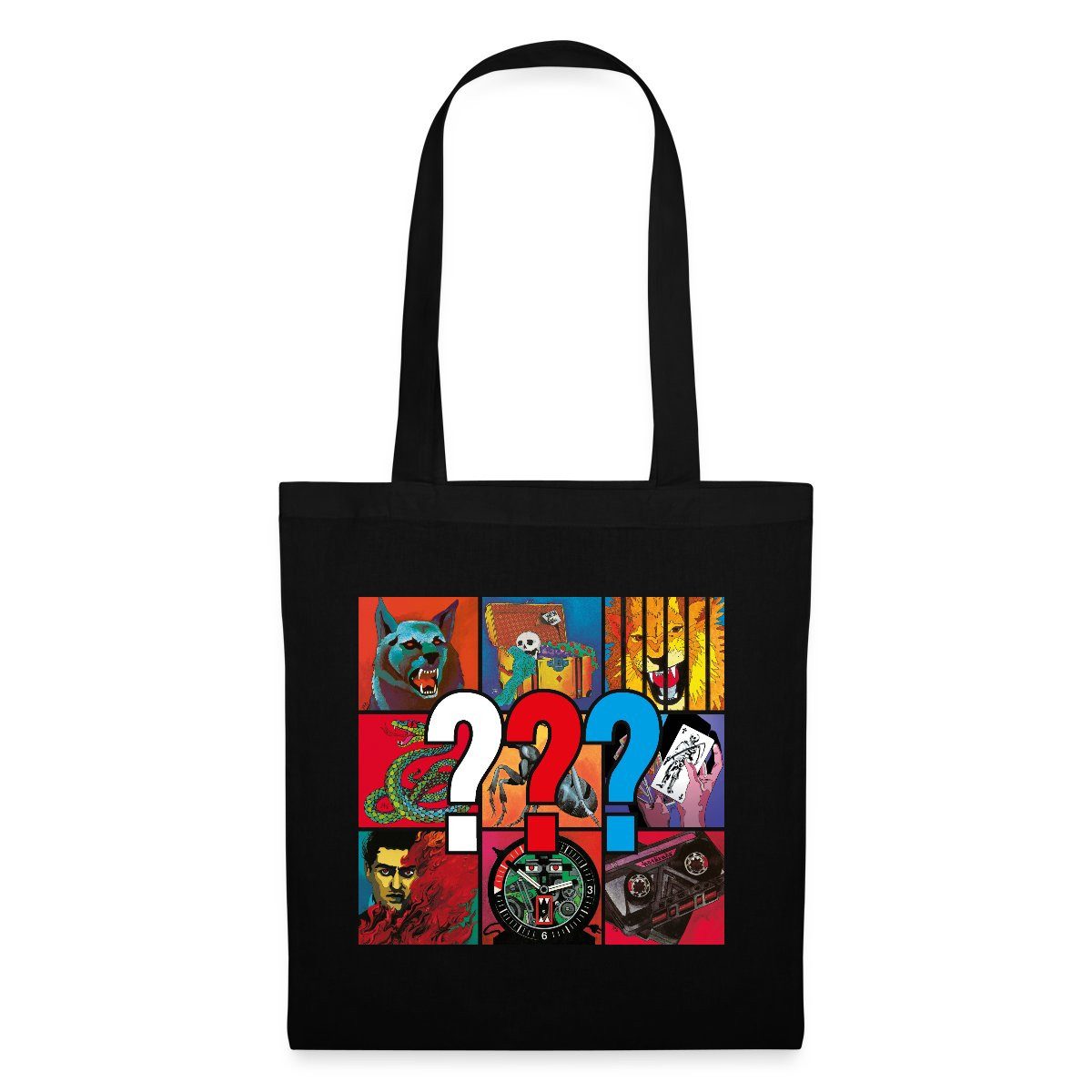 Henkeltasche Die Drei Fragezeichen Covermotive Stoffbeutel