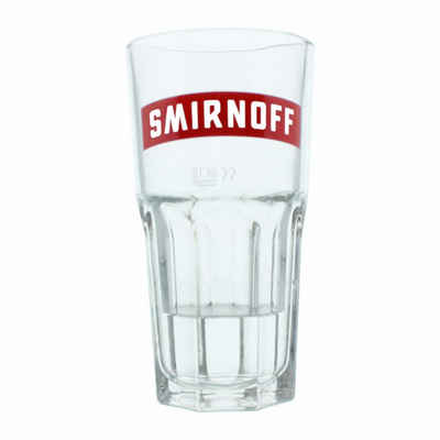 Smirnoff Longdrinkglas No.21 Harley Glas mit Logo, Longdrink Glas, 300 ml, Glas