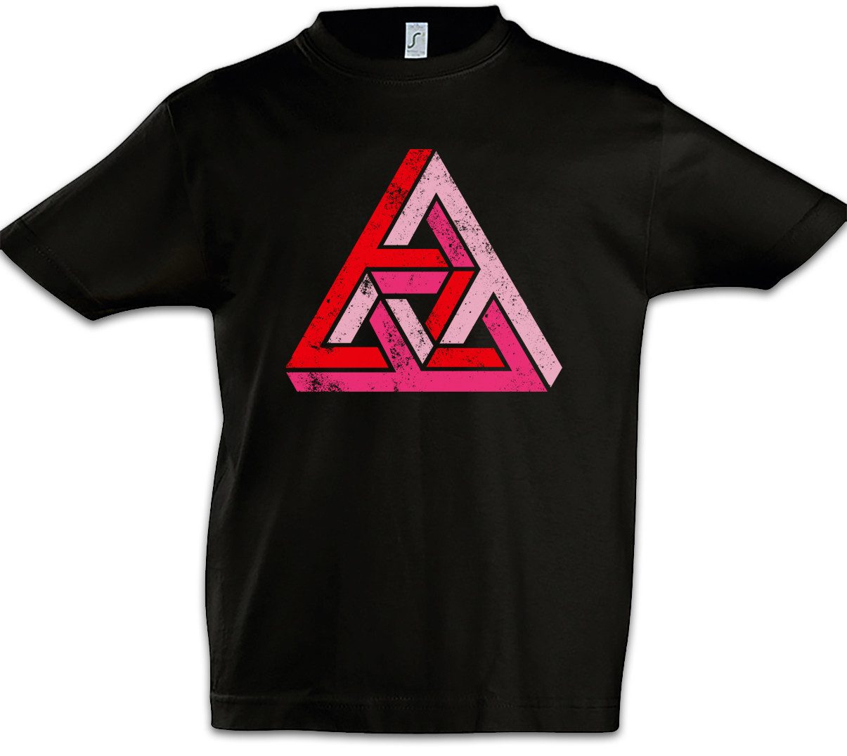 Urban Backwoods Print-Shirt Penrose Logo Sign I Kinder T-Shirt Big Geek Triangle Bang Freak TBBT (1-tlg) Theory Parkett Treppe Nerd