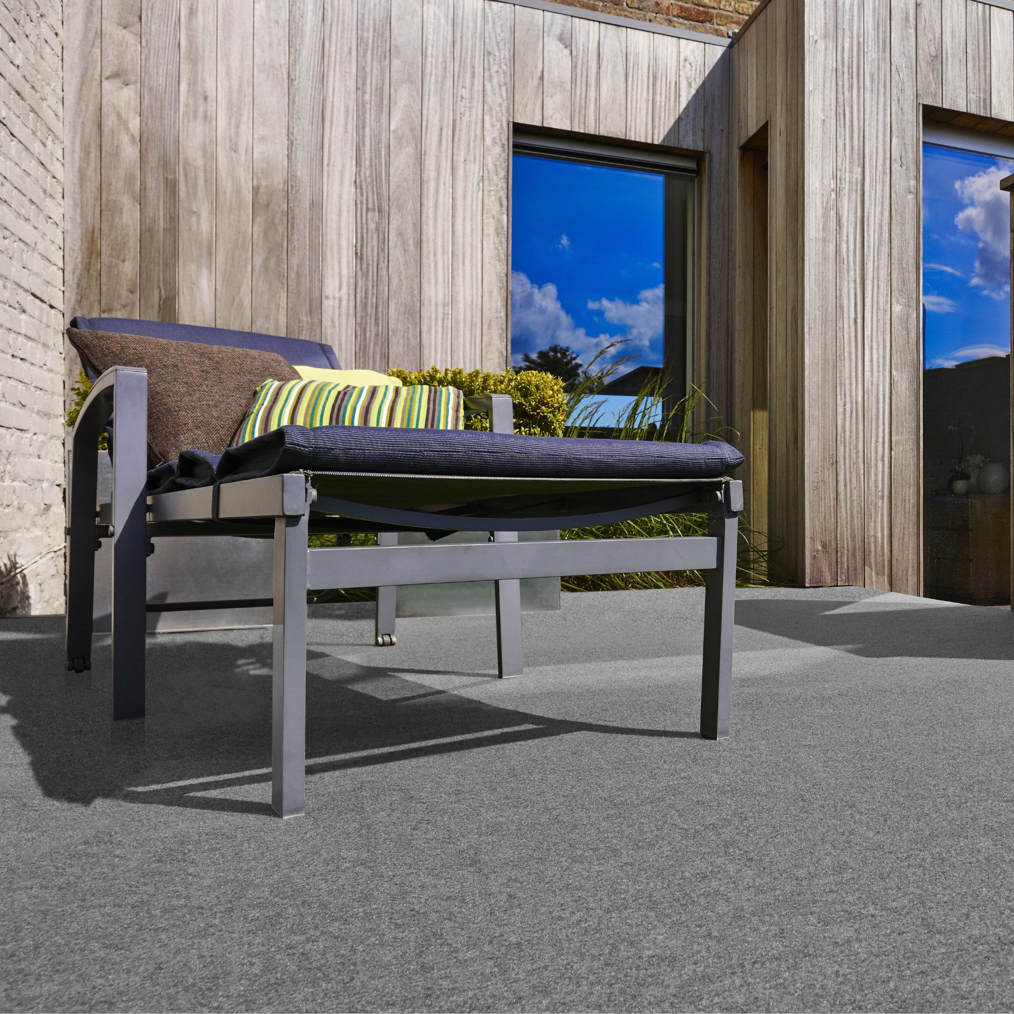 Andiamo Kunstrasen Field, Made in Belgium, rechteckig, Höhe: 4 mm, Rasenteppich aus Nadelfilz, mit Noppen, für Balkon & Terrasse