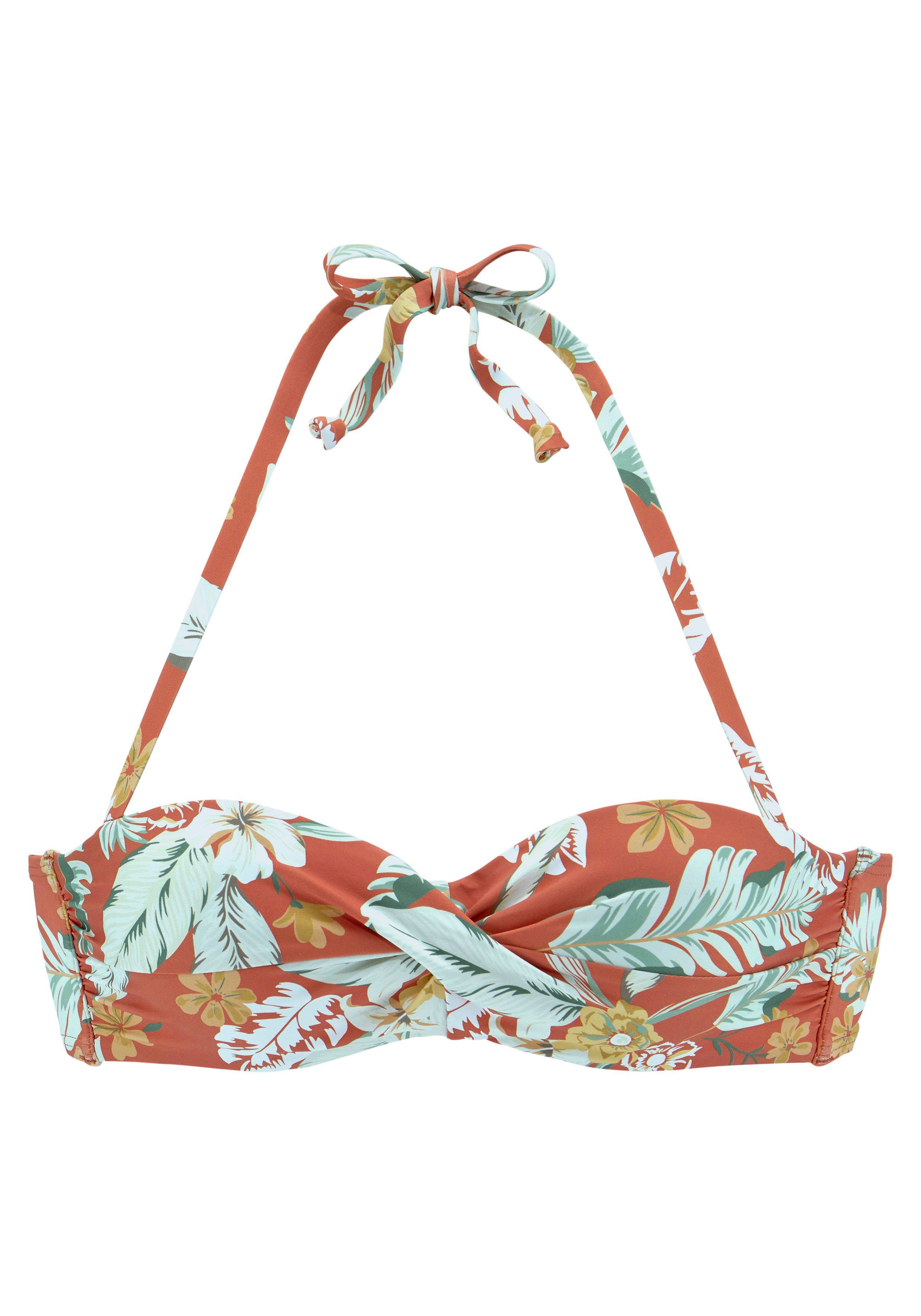 Sunseeker Bügel-Bandeau-Bikini-Top Suva, mit floralem Design günstig online kaufen