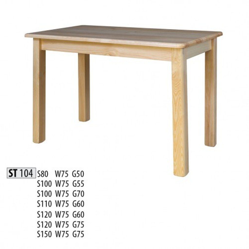 75 x Tische Esstisch, Holz Zimmer Wohn Ess Esstische 150 JVmoebel Massivholz