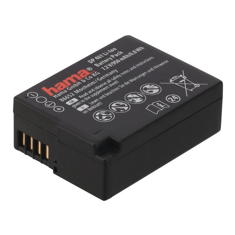 Hama Hama Li-Ion-Akku DP 461 für Panasonic DMW-BLC12 Drohnen-Akku Hama Li-Ion-Akku DP 461 für Panasonic DMW-BLC12, Hohe Energiedichte, geringe Selbstentladung, kein Memory-Effekt
