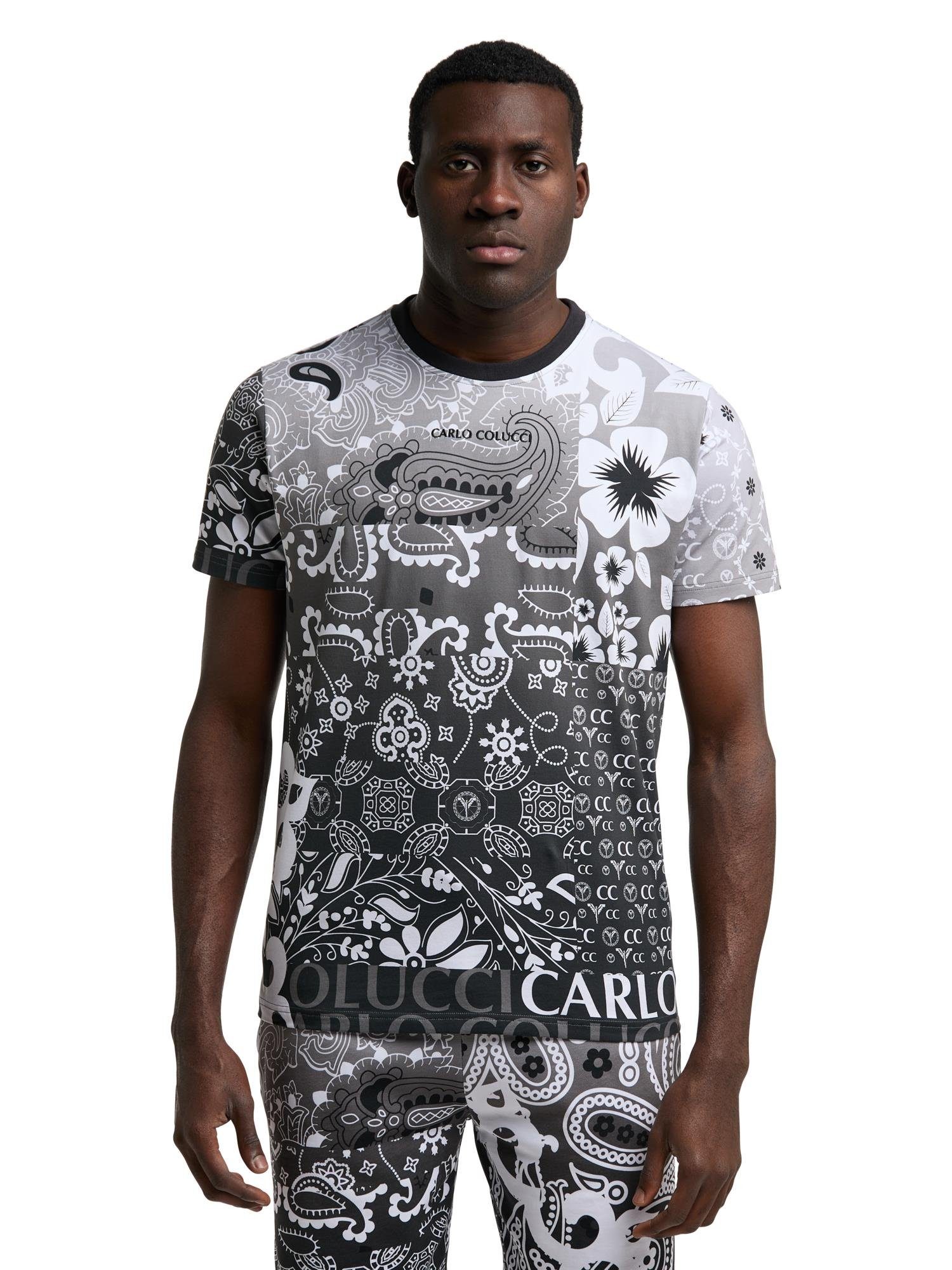 De Weiß Carli T-Shirt / Schwarz CARLO COLUCCI