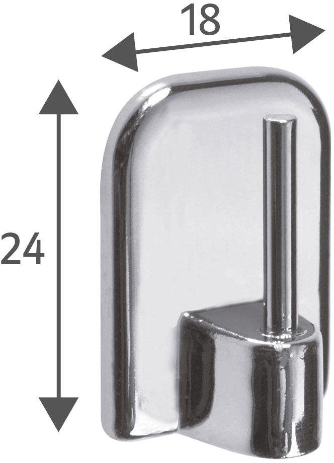 Good Life Gardinenstangenhalter Emi, Vitragenstangen, (Set, 4-St), Klebehalter, für Vitragen-Stangen – Bild 4 von 5