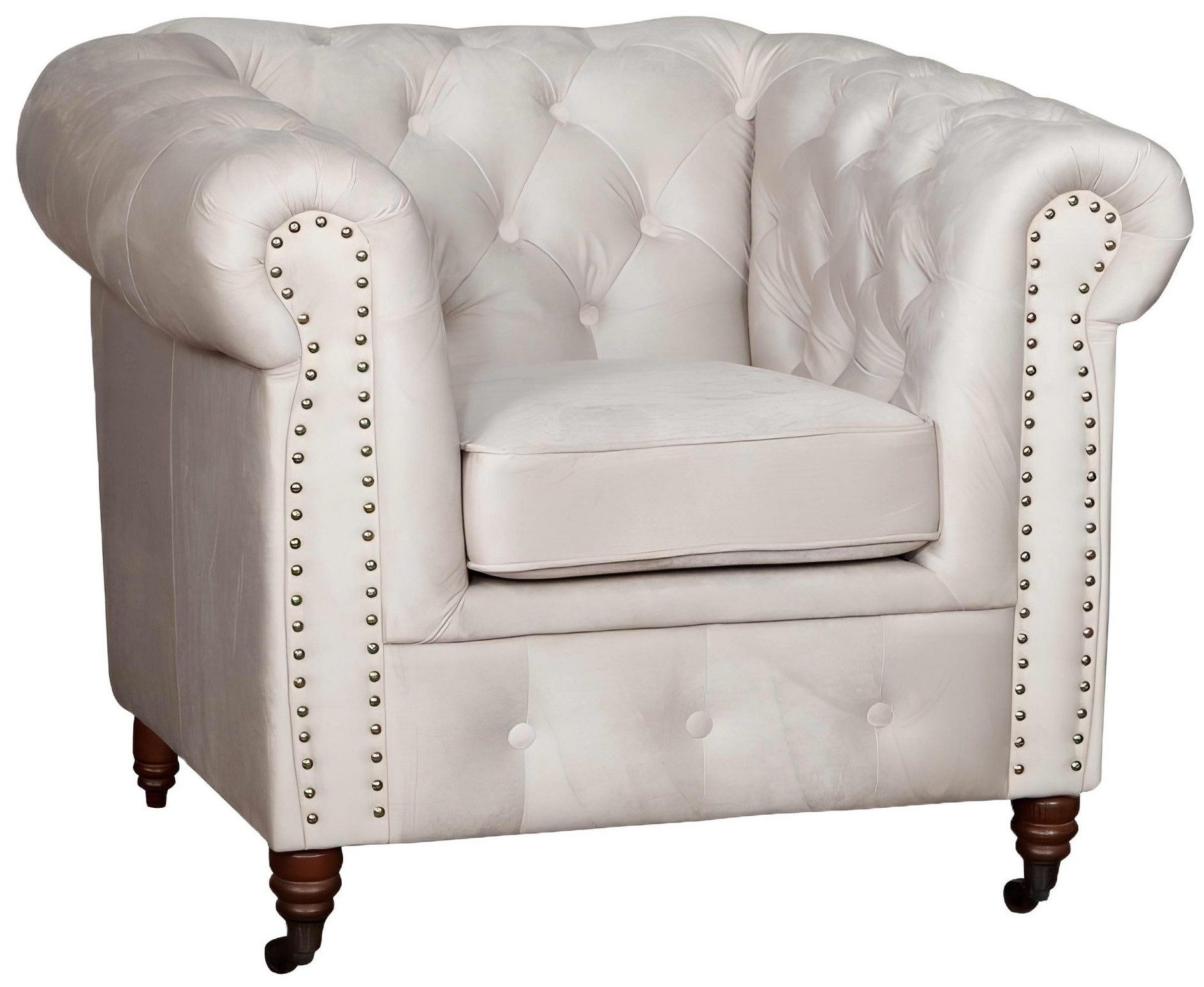 Xlmoebel Chesterfield-Sessel Chesterfield Relaxsessel aus Leder in klassischem Design (Sessel), Hergestellt in Europa