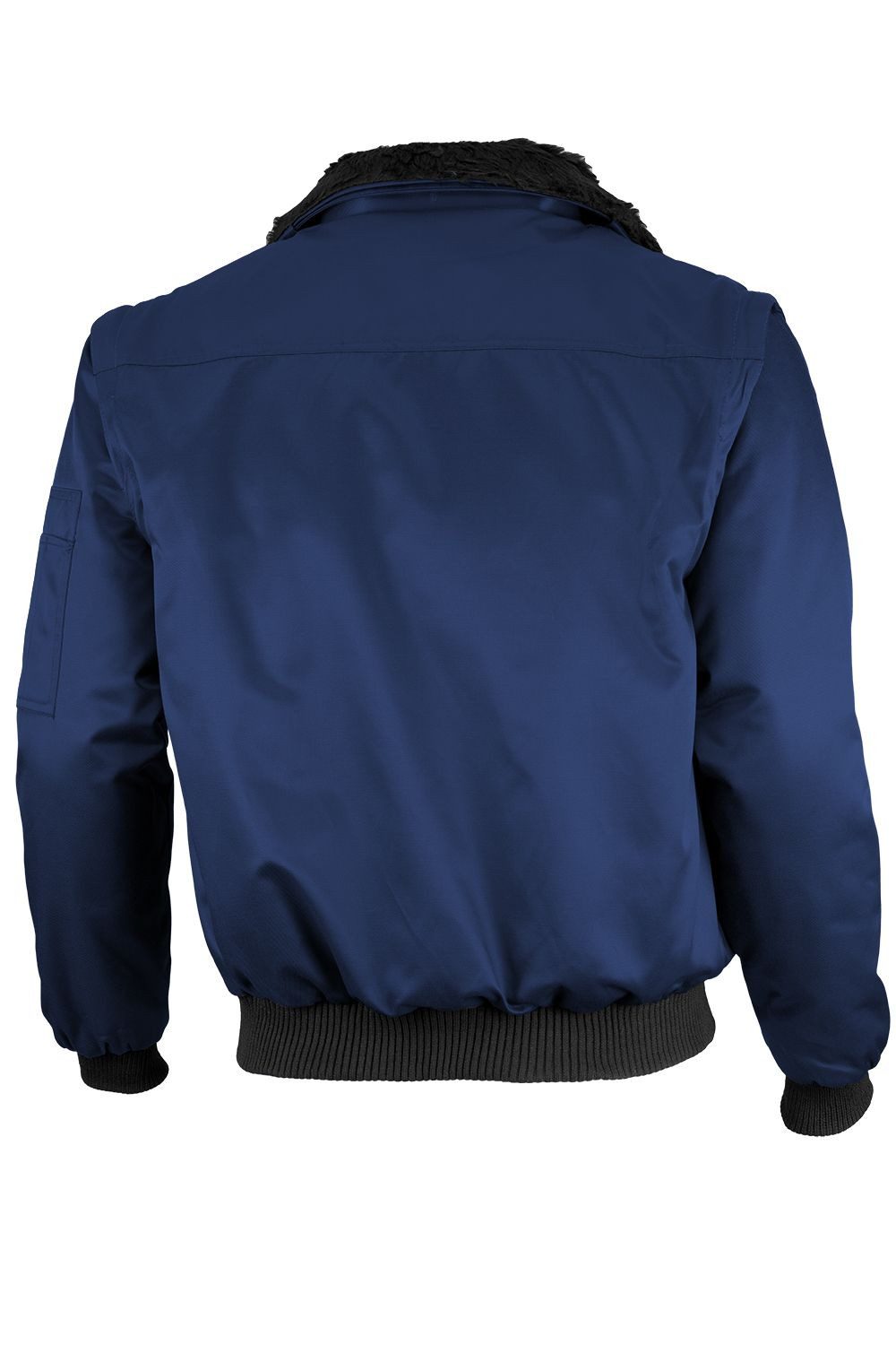 Qualitex Workwear Pilotenjacke Arbeitsjacke Herren 4-in-1 Pilotenjacke mit abtrennbaren Ärmeln (1-St) Robuste Winter- & Übergangsjacke mit 7 praktischen Taschen