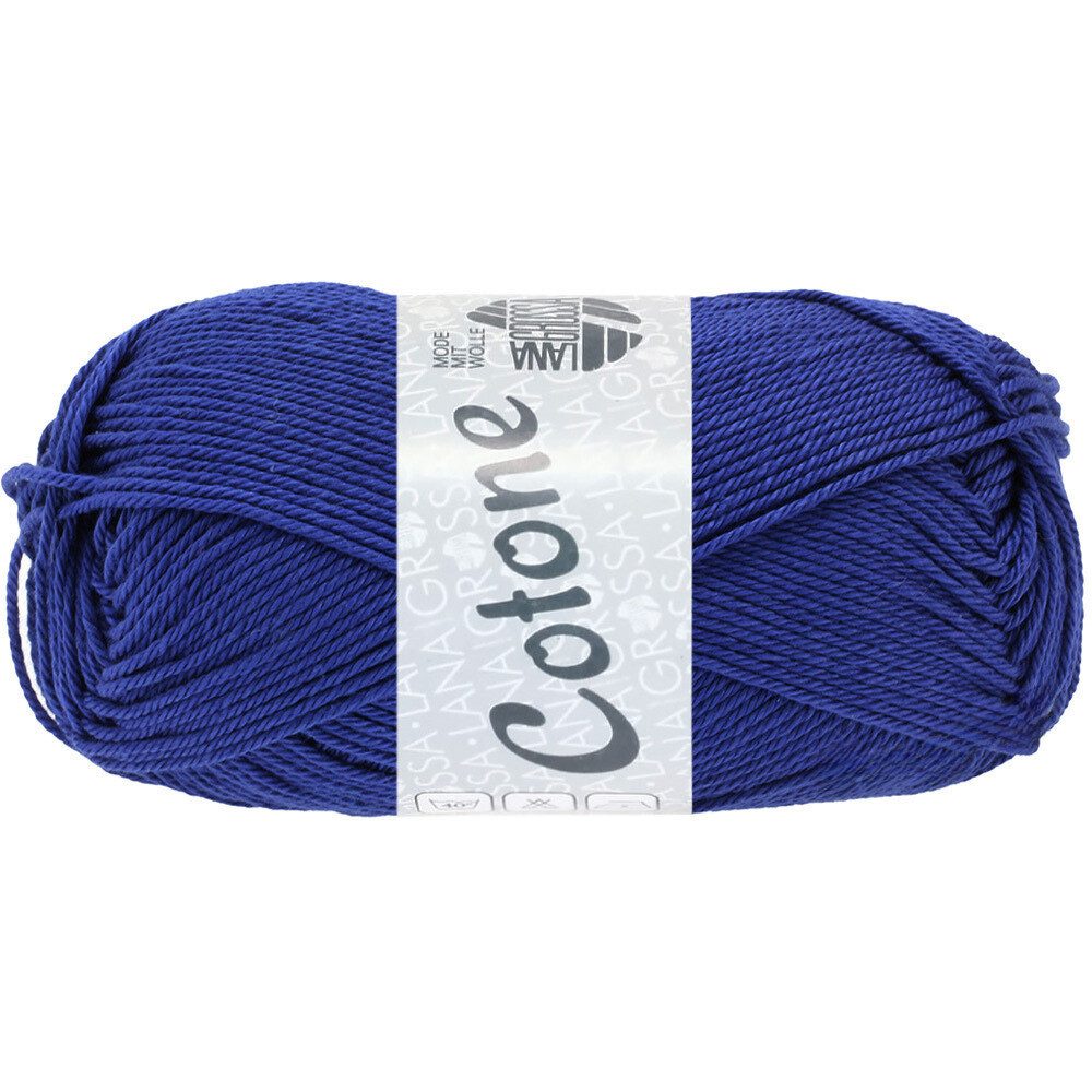 LANA GROSSA COTONE Häkelwolle, 125 m (vielseitiges Baumwoll-Basicgarn), 50 g