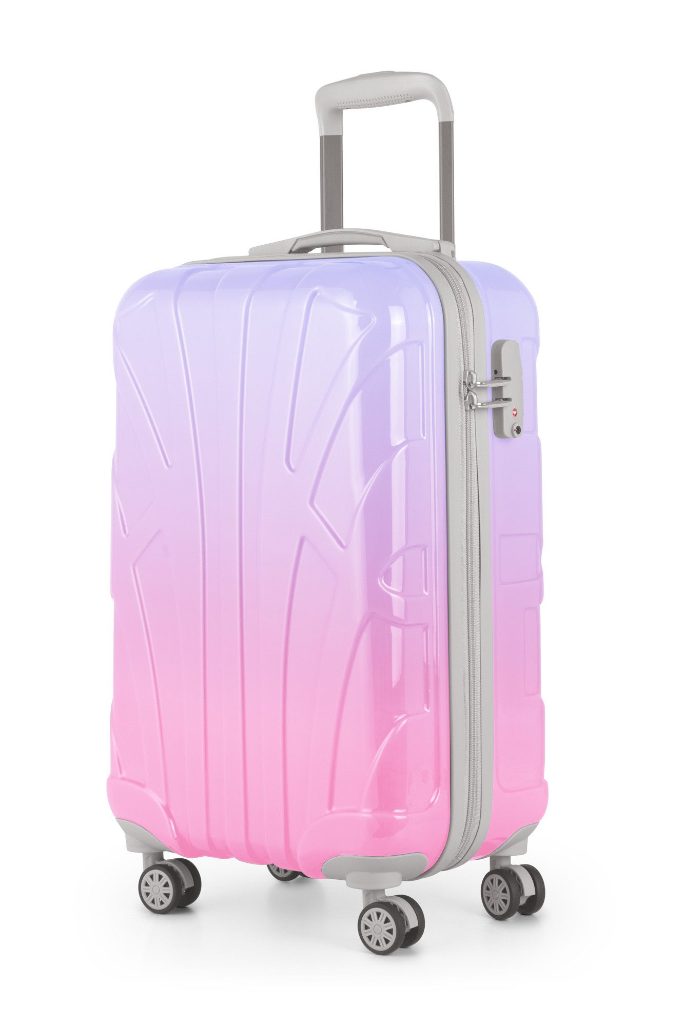 Suitline Handgepäckkoffer S1, 4 Rollen, Trolley 55x35x20 cm Bordgepäck Koffer Doppelrollen 34 L