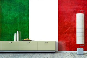 WandbilderXXL Fototapete Italien, glatt, Länderflaggen, Vliestapete, hochwertiger Digitaldruck, in verschiedenen Größen