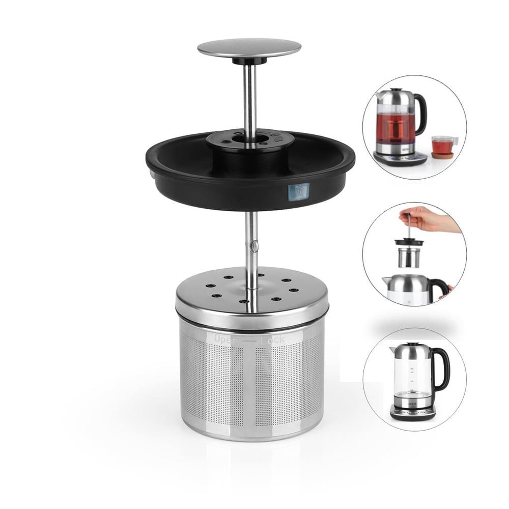 BEEM Teesieb, Edelstahl, TEATIME II mit Deckel