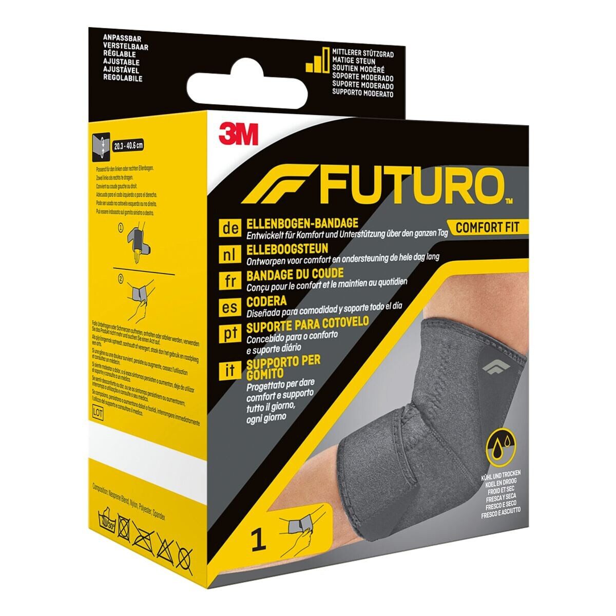 FUTURO" Ellenbogenbandage Comfort Fit, 20.3 - 40.6 cm, links/ rechts passend
