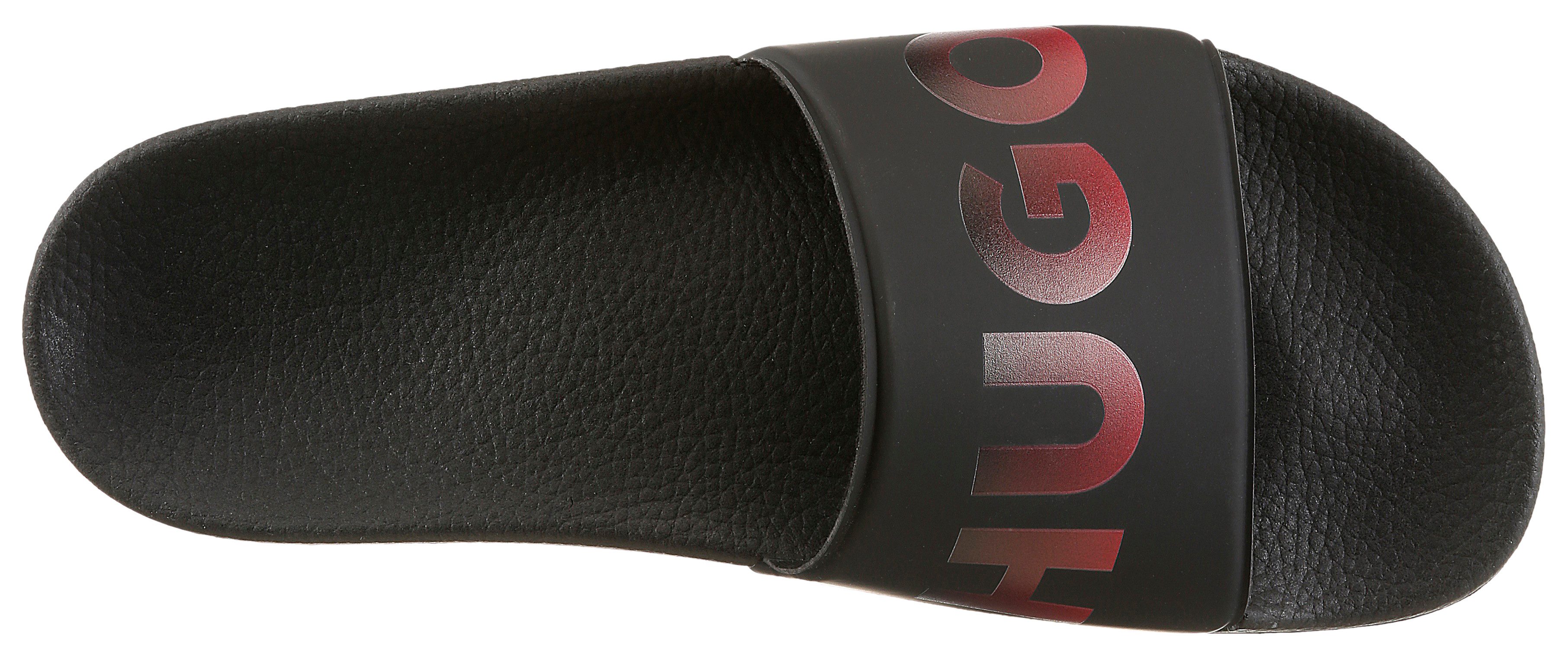 HUGO Timein_slid Badepantolette Badelatschen, Pool Slides, Sommerschuh, Strandschuh mit Logo