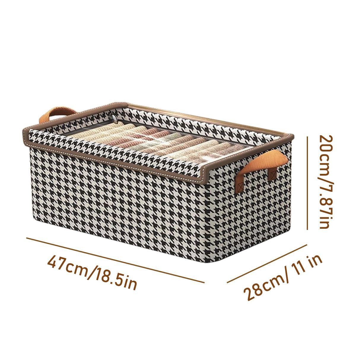 Coonoor Aufbewahrungsbox faltbare Aufbewahrungsbox mit Deckel, Schrank-Orga günstig online kaufen