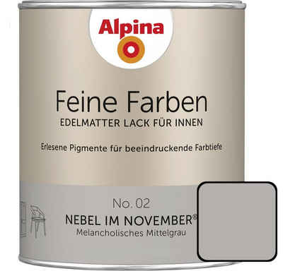 Alpina Wandfarbe Alpina Feine Farben Lack No. 02 Nebel im November