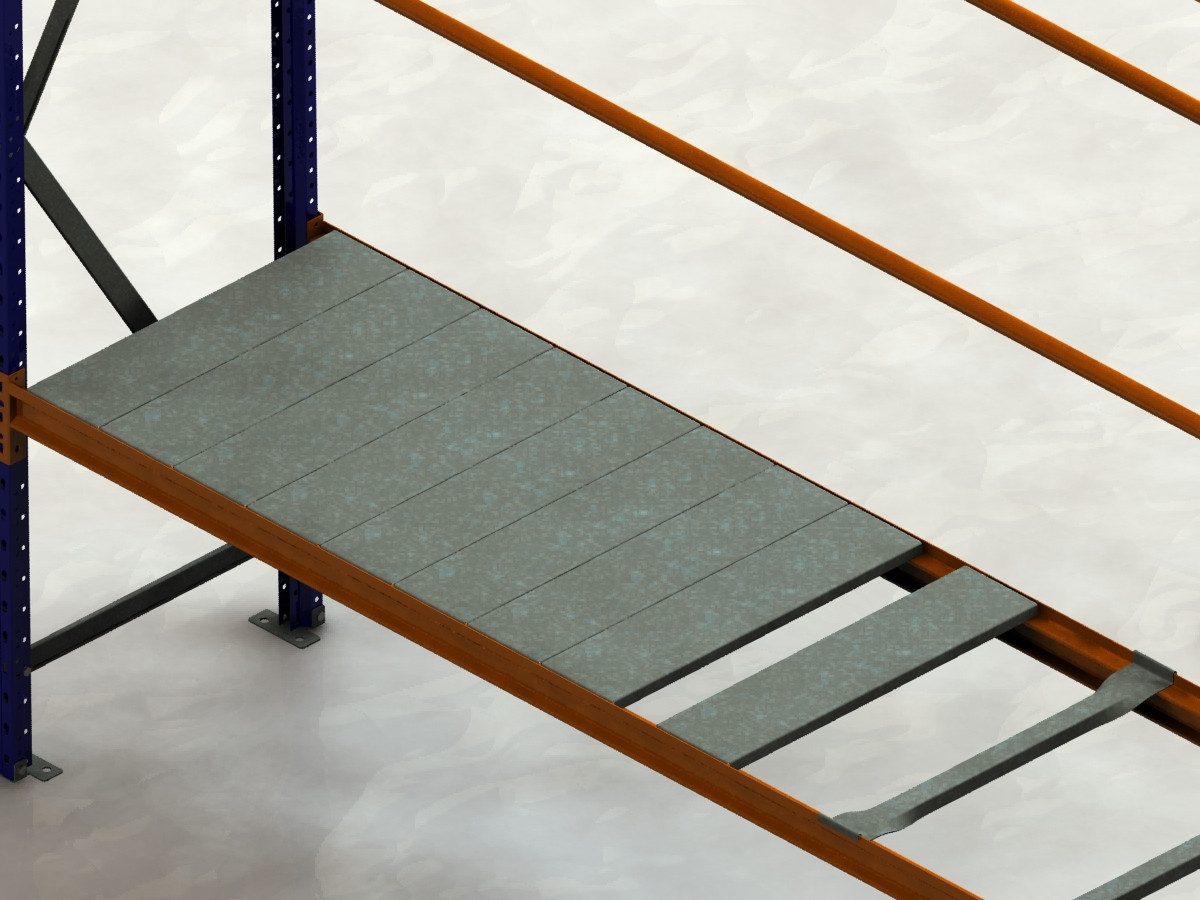 Ar Shelving Regaleinsatz Metallboden für Weitspannregal 80 x 15 cm Traglast