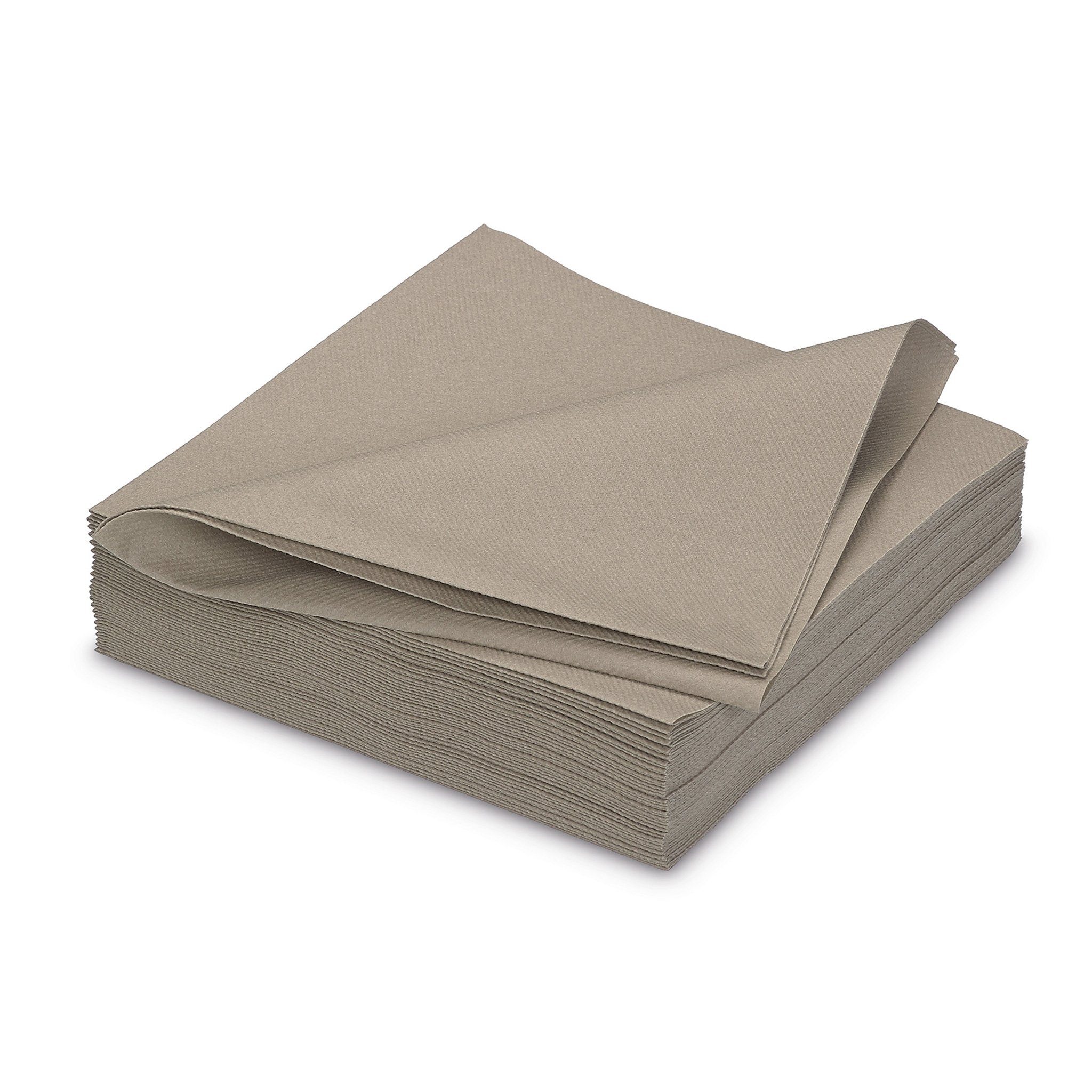 AVA Papierserviette, Servietten stoffähnlich 40x40cm 25 Stück Taupe