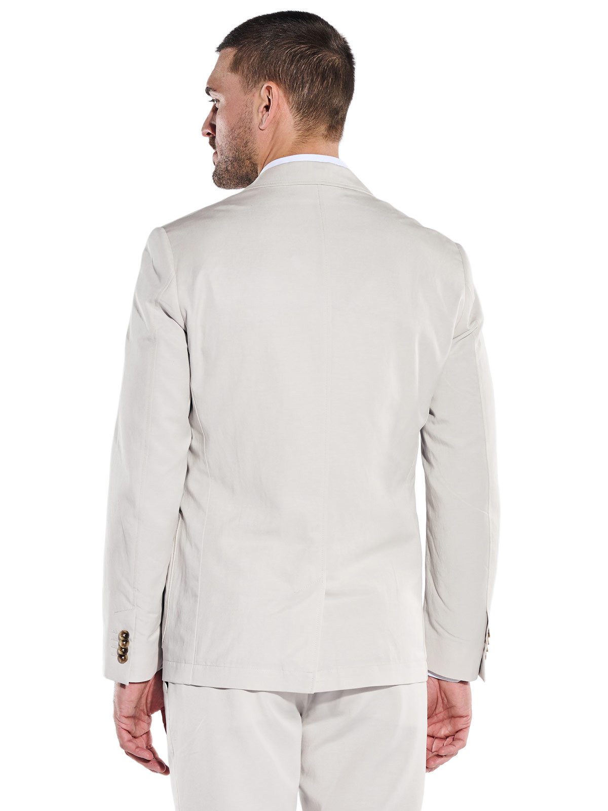 emilio adani Anzugsakko Herren Anzug-Sakko aus Leinenmischqualität, Naturweiss