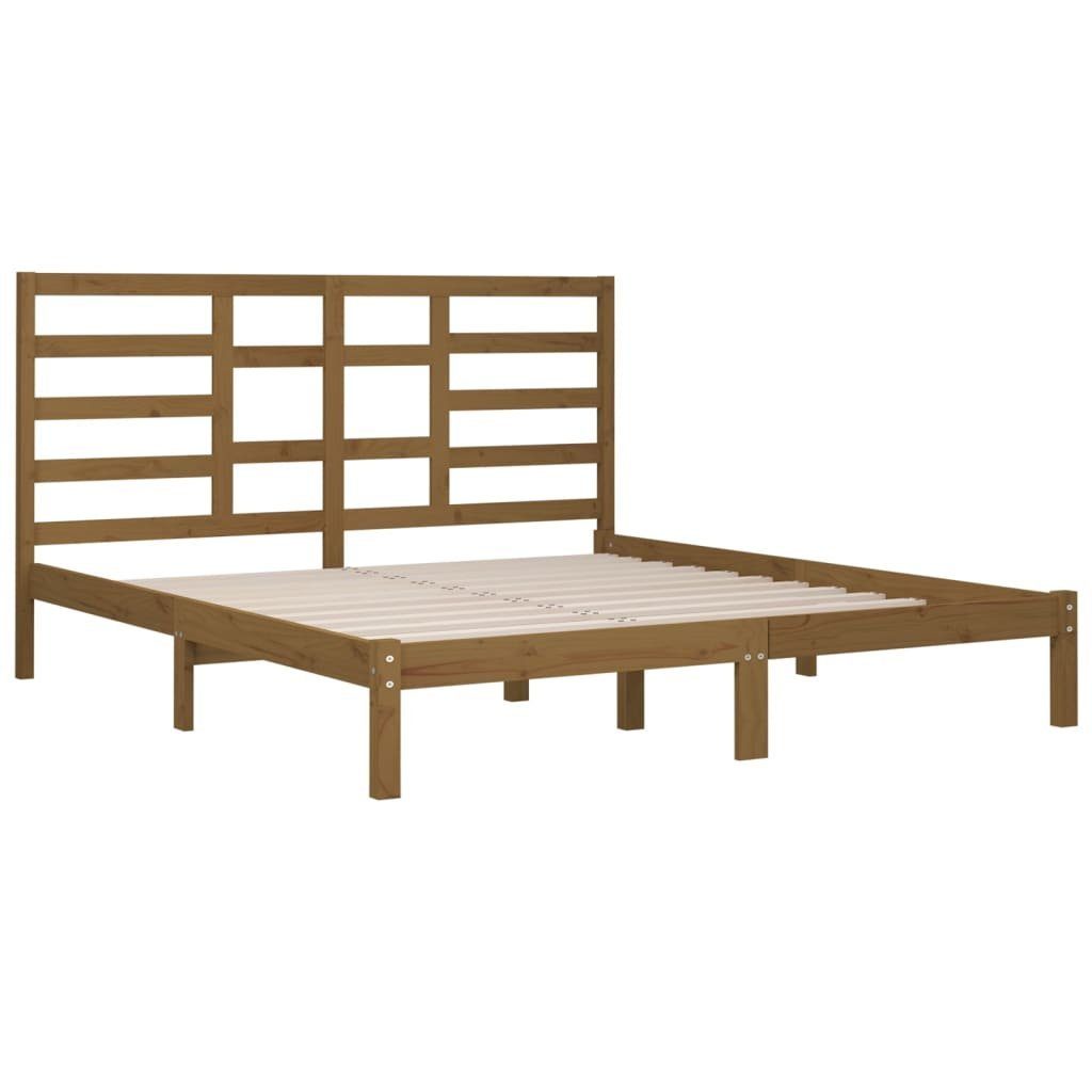 Vidaxl Massivholzbett Honigbraun 200x200 Cm günstig online kaufen