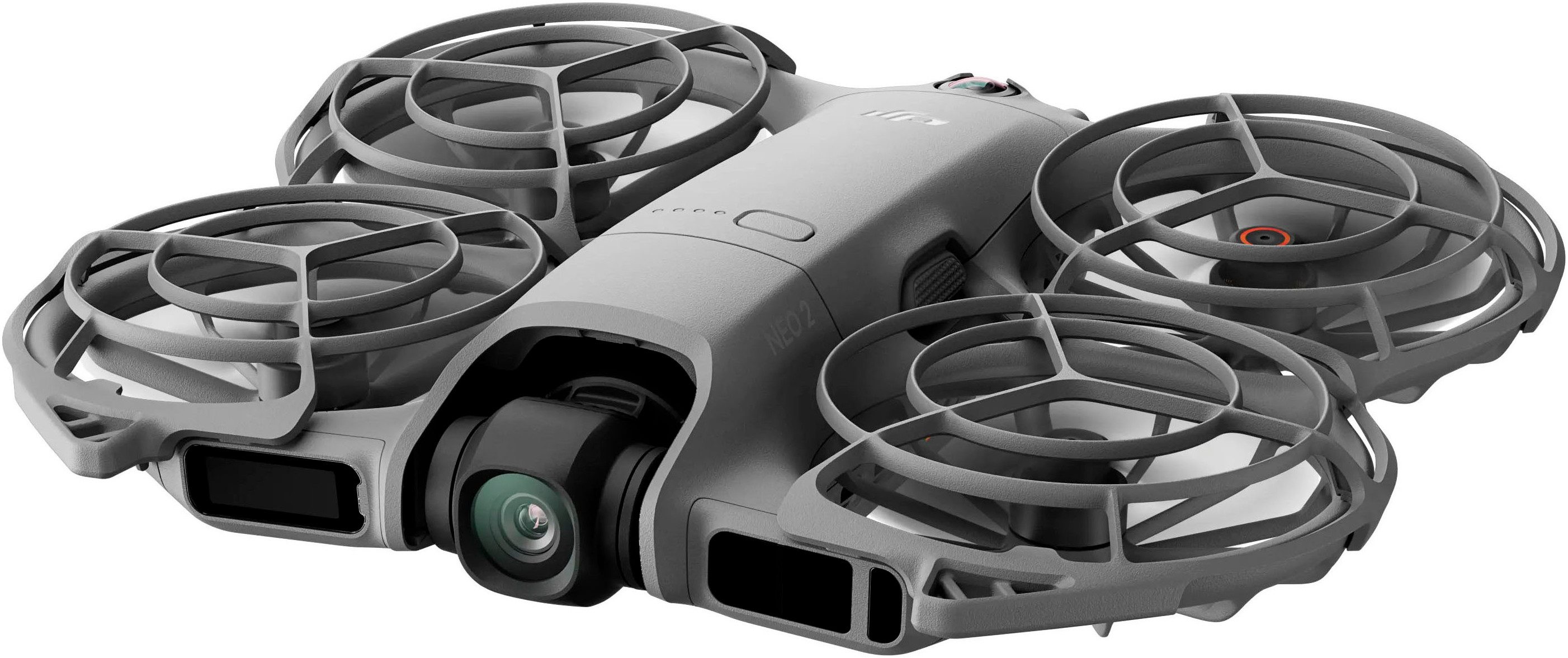 DJI Neo 2 Fly More Combo Drohne (4K Ultra HD, RC-N3 Fernsteuerung, 3 Akkus, Digitaler Sendeempfänger und Ladestation) grau
