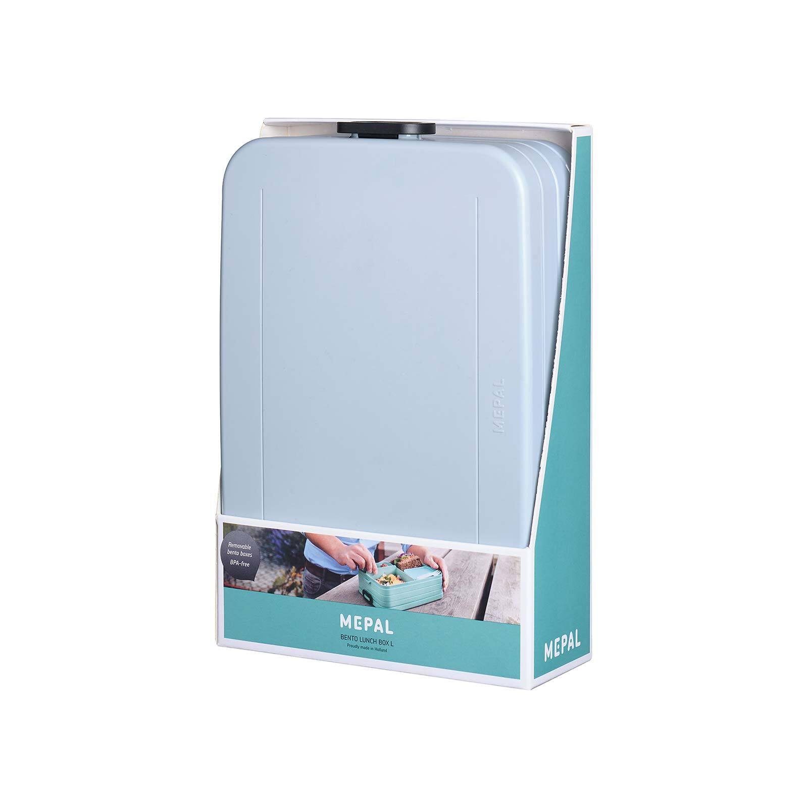 Mepal Lunchbox a Break Spülmaschinengeeignet Material-Mix, Bento-Lunchbox Take 1500 Large Nordic (1-tlg), ml, Blue