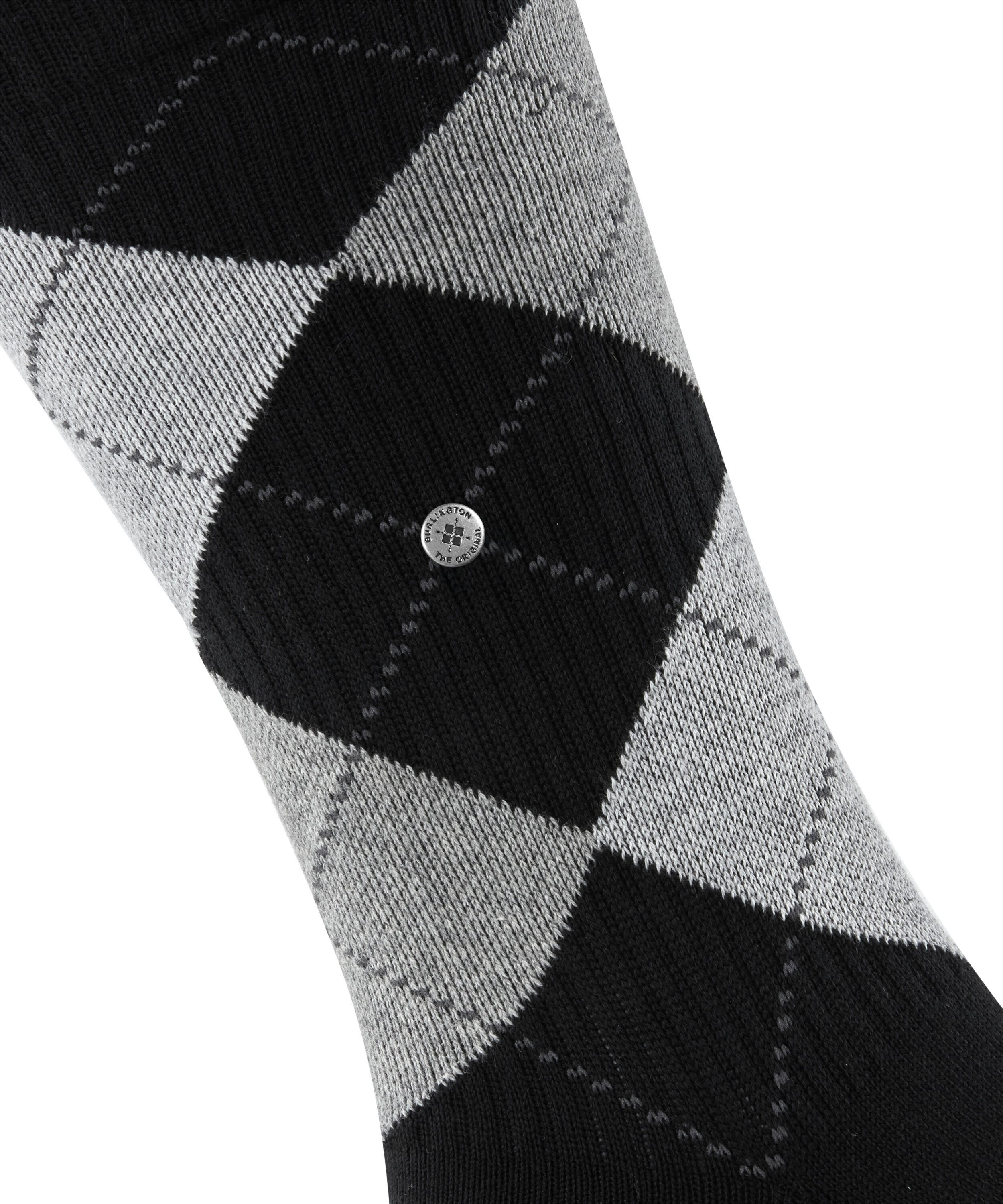 Burlington Socken Rib Court Einheitsgröße 40-46, Argyle-Muster, feine Rippenstruktur – Bild 4 von 5