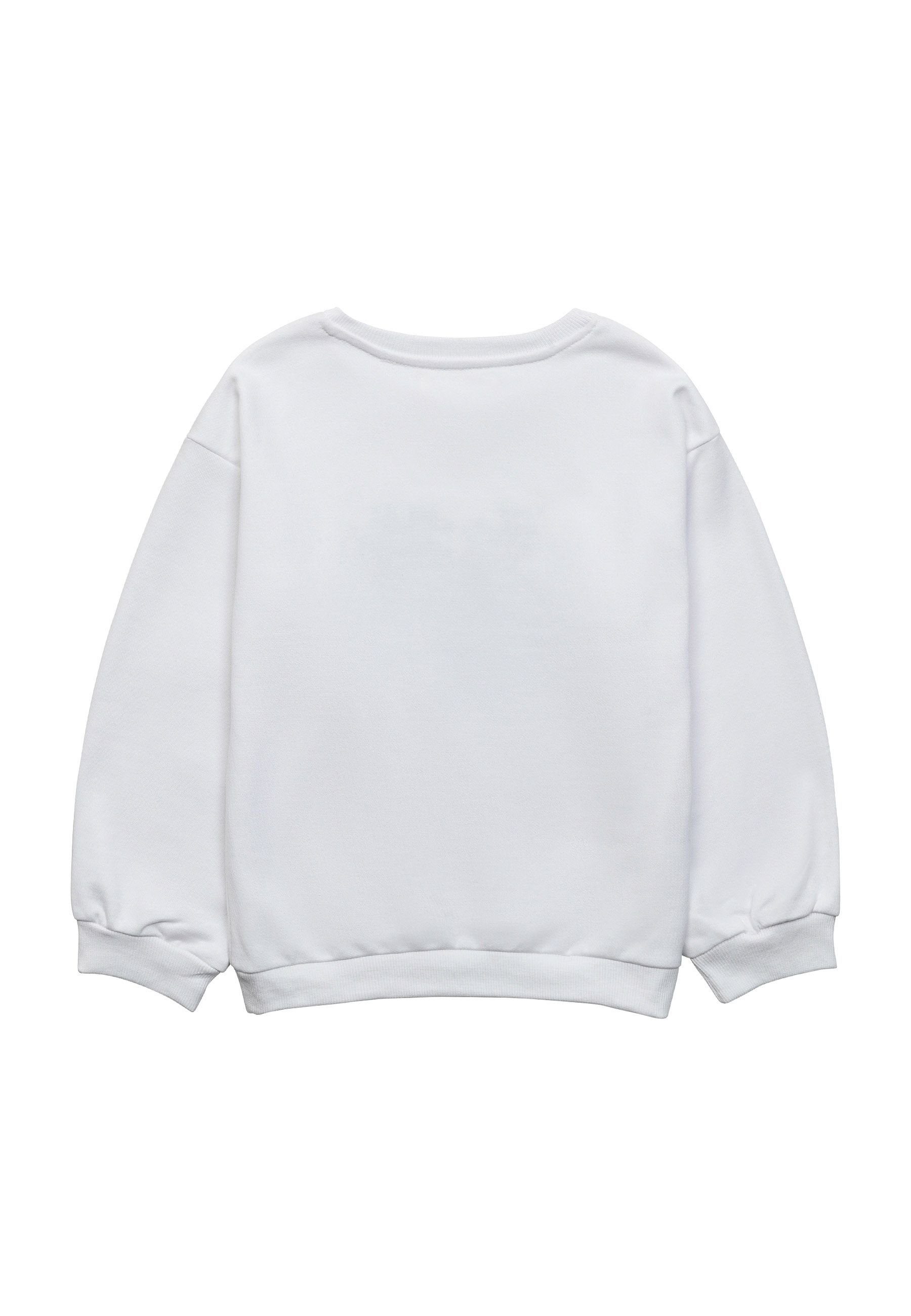 (3y-14y) Modische Muster MINOTI mit Sweatshirt Weiß Sweatshirt