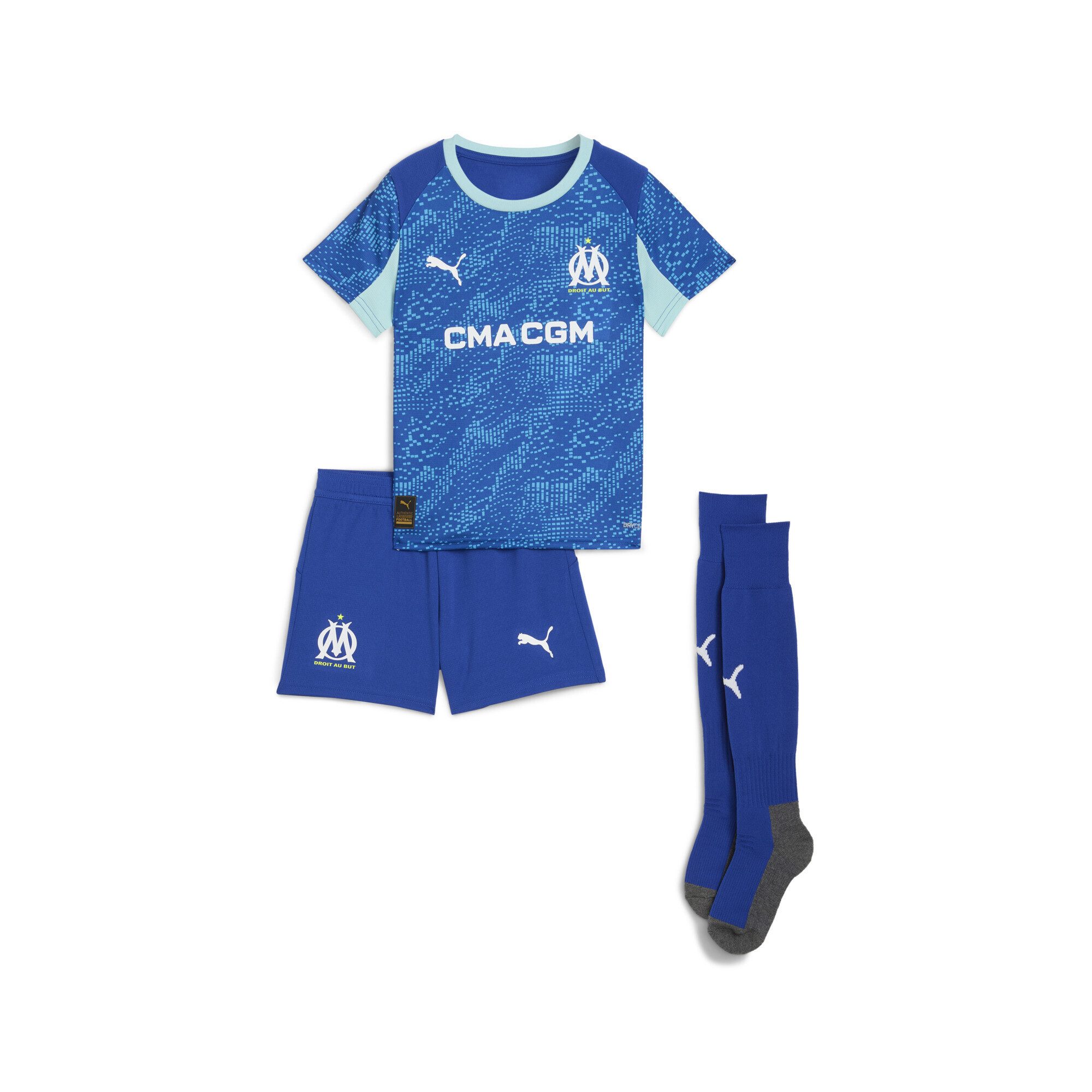 Trainingsanzug Olympique de Marseille 25/26 Ausweichtrikot-Minikit Kinder