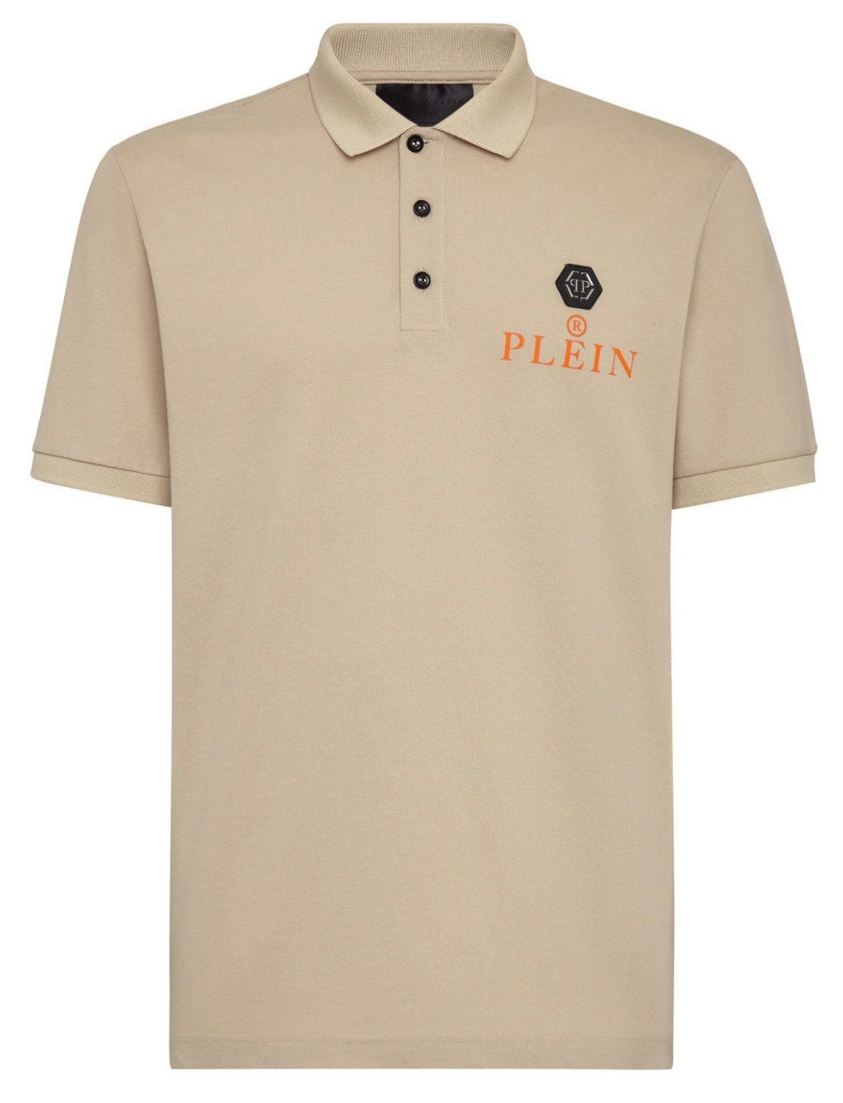 PHILIPP PLEIN Poloshirt mit Der Totenkopf-Print und das ikonische Hexagon-L günstig online kaufen