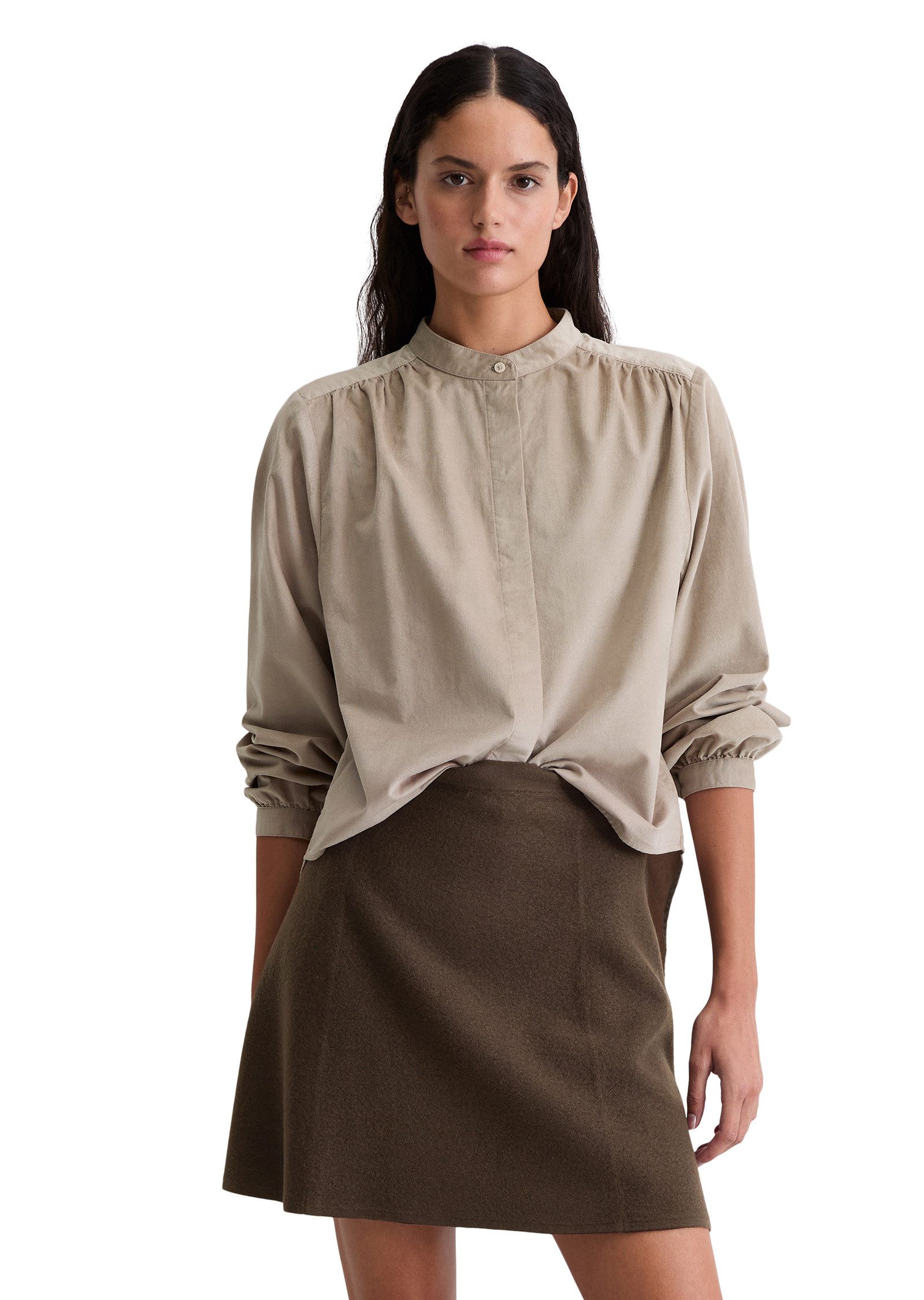 Marc O'Polo Langarmbluse aus Organic-Cotton-Viskose-Mix