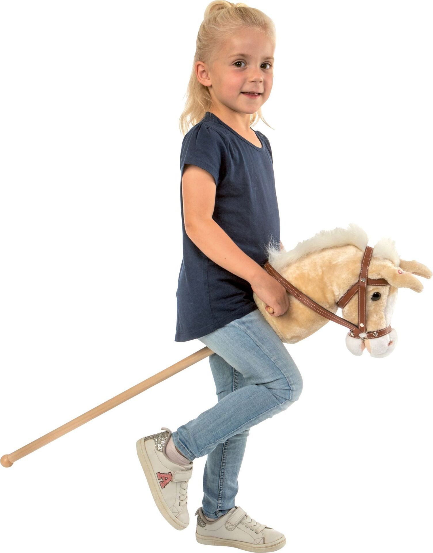 Vedes Steckenpferd SMH Plüsch Steckenpferd Sound weiß 98cm, (1-tlg)