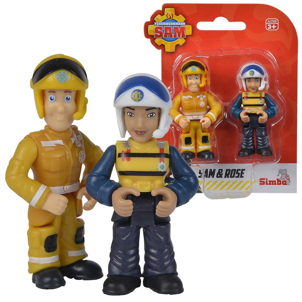 Feuerwehrmann Sam Spielfigur Sam & Rose Spiel-Figuren Set Feuerwehrmann Sam Simba Toys