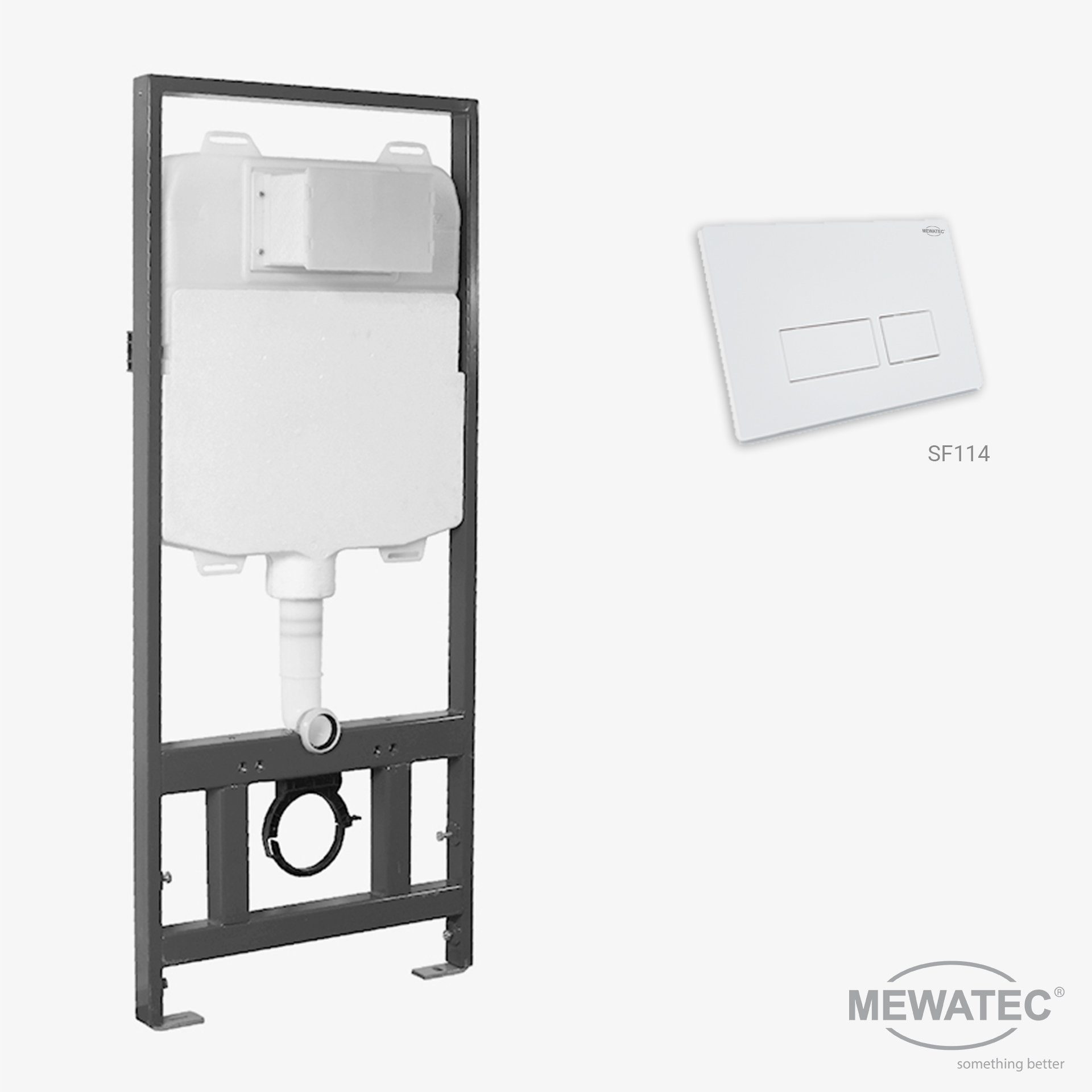 MEWATEC Vorwandelement WC SlimFix - Das Marken Vorwandelement mit super flacher Elementtiefe