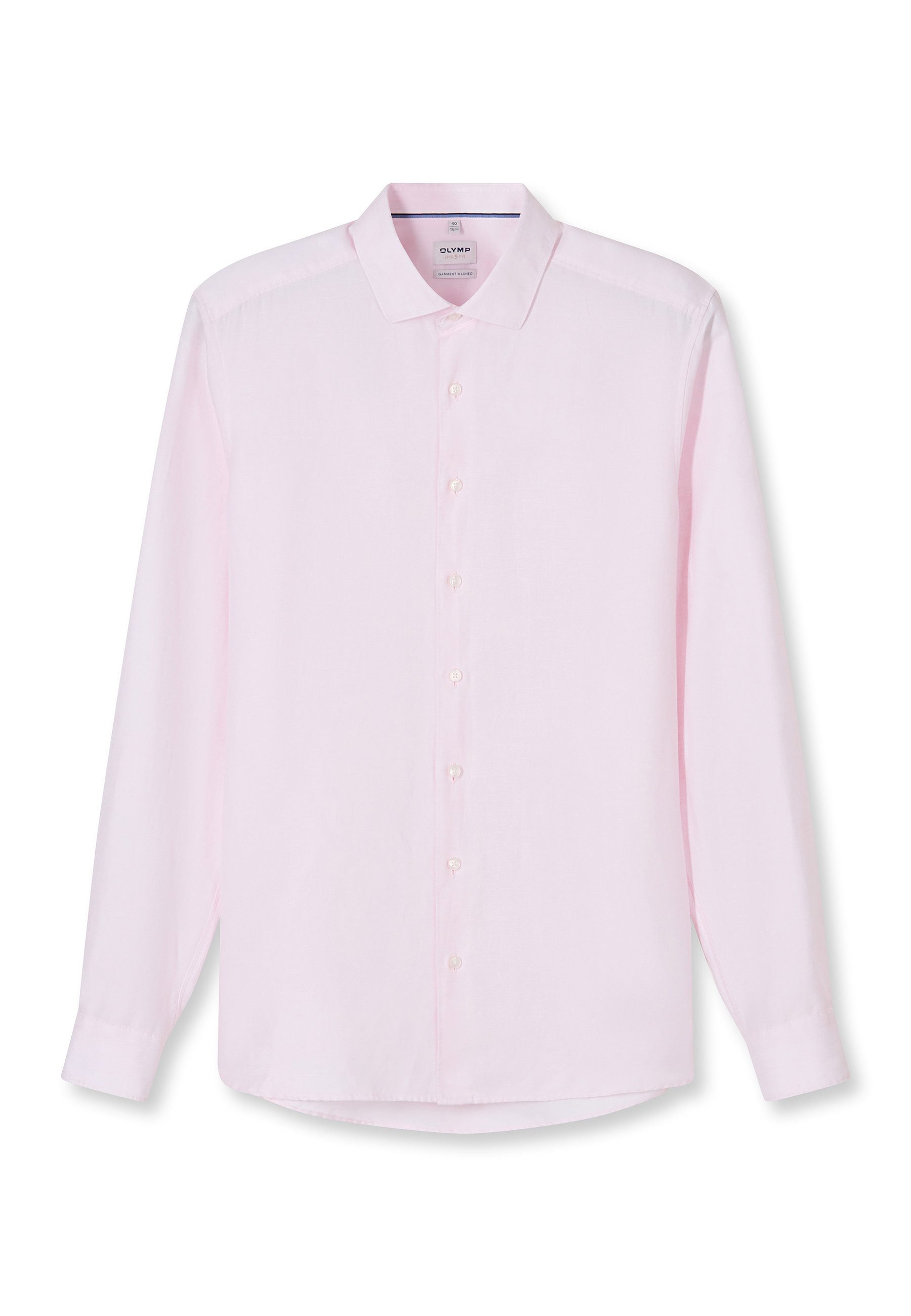 OLYMP Businesshemd OLYMP Level Five garment washed, Body Fit, Kent