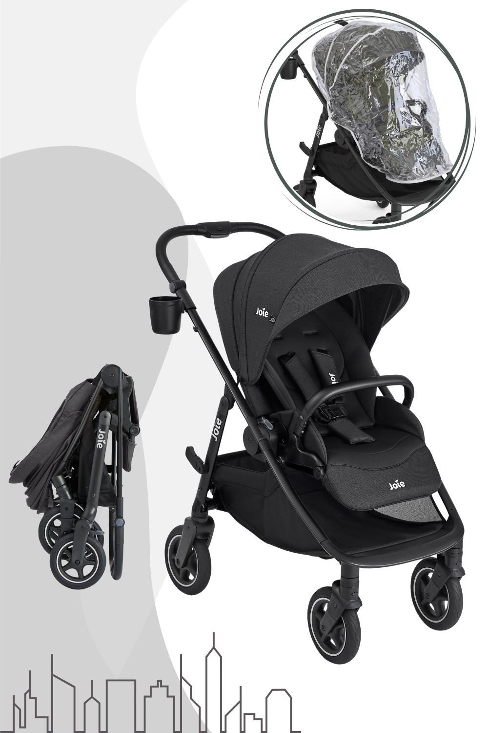 Joie Kinder-Buggy Versadrift / Sportwagen mit drehbaren Hinterrädern