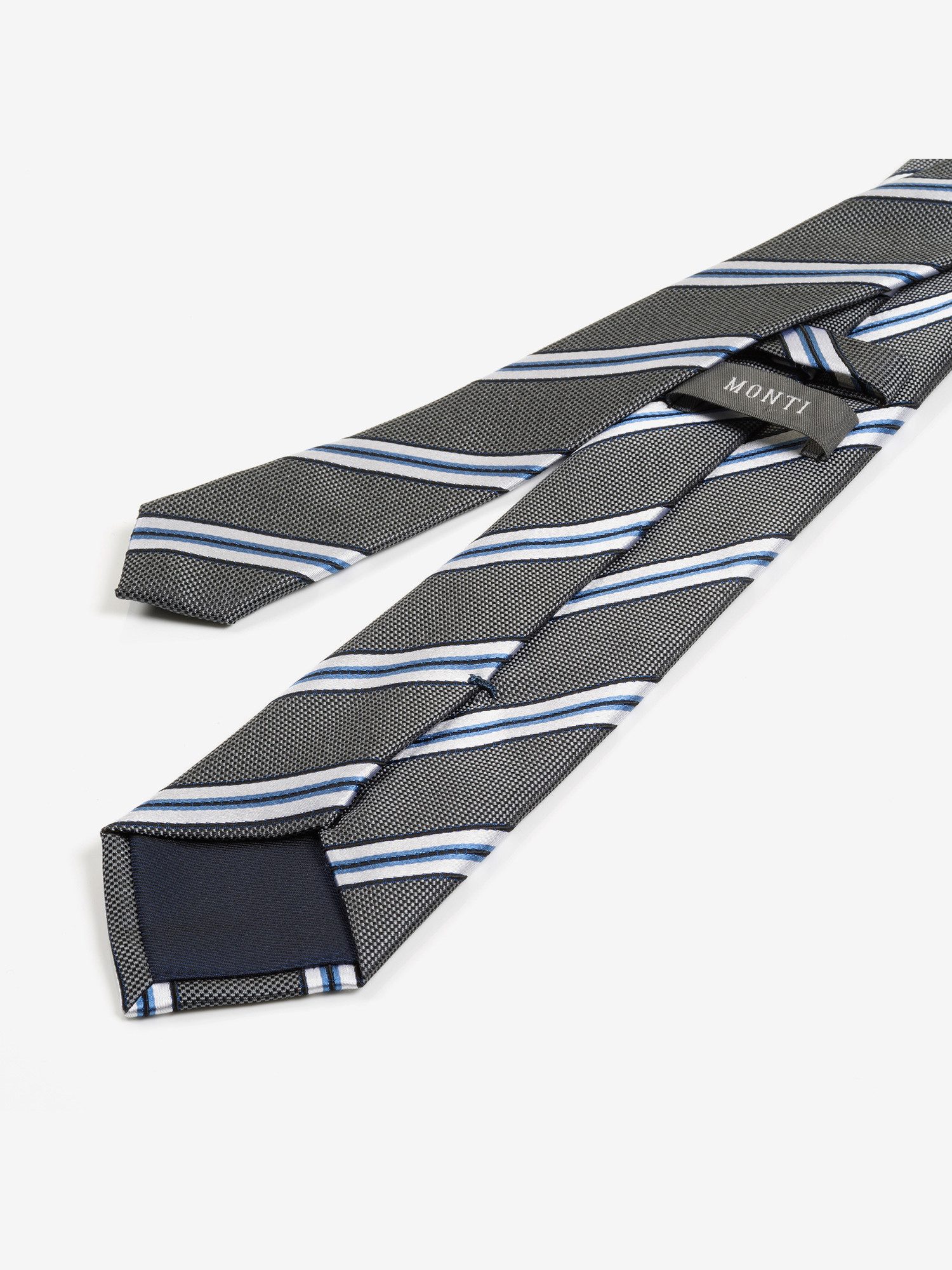 MONTI Krawatte THOMA aus reiner Seide – mit klassischem Streifen-Dessin und günstig online kaufen