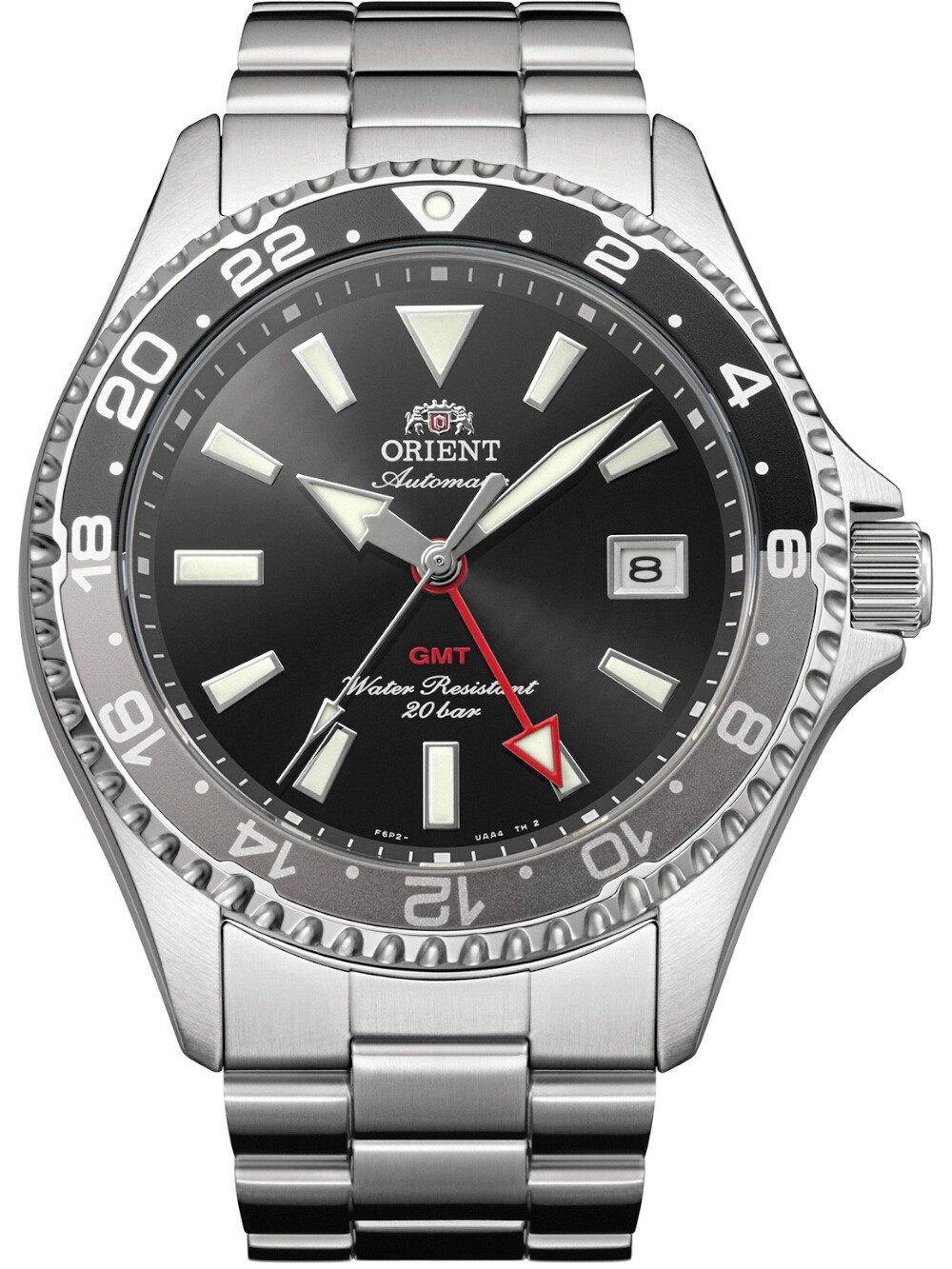 Orient Automatikuhr Orient RA-BC0001B30B Herrenuhr Mako Kamasu Automatik GMT 43mm 20ATM Orient RA-BC0001B30B Herrenuhr Mako Kamasu Automatik GMT 43mm 20ATM