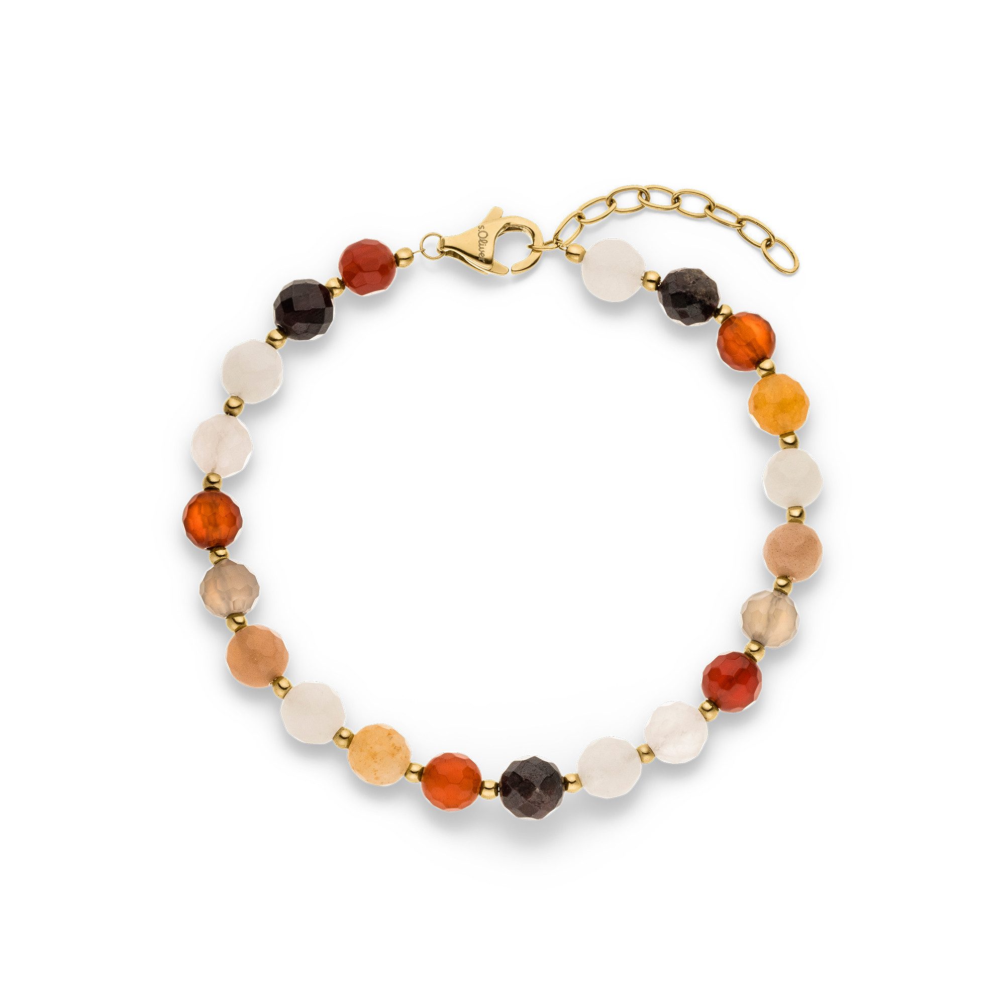 s.Oliver Armband The Colorful Beads Edelstahl