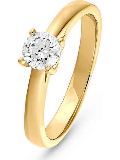 CHRIST Diamantring CHRIST Damen-Damenring 585er Gelbgold 1 Diamant
