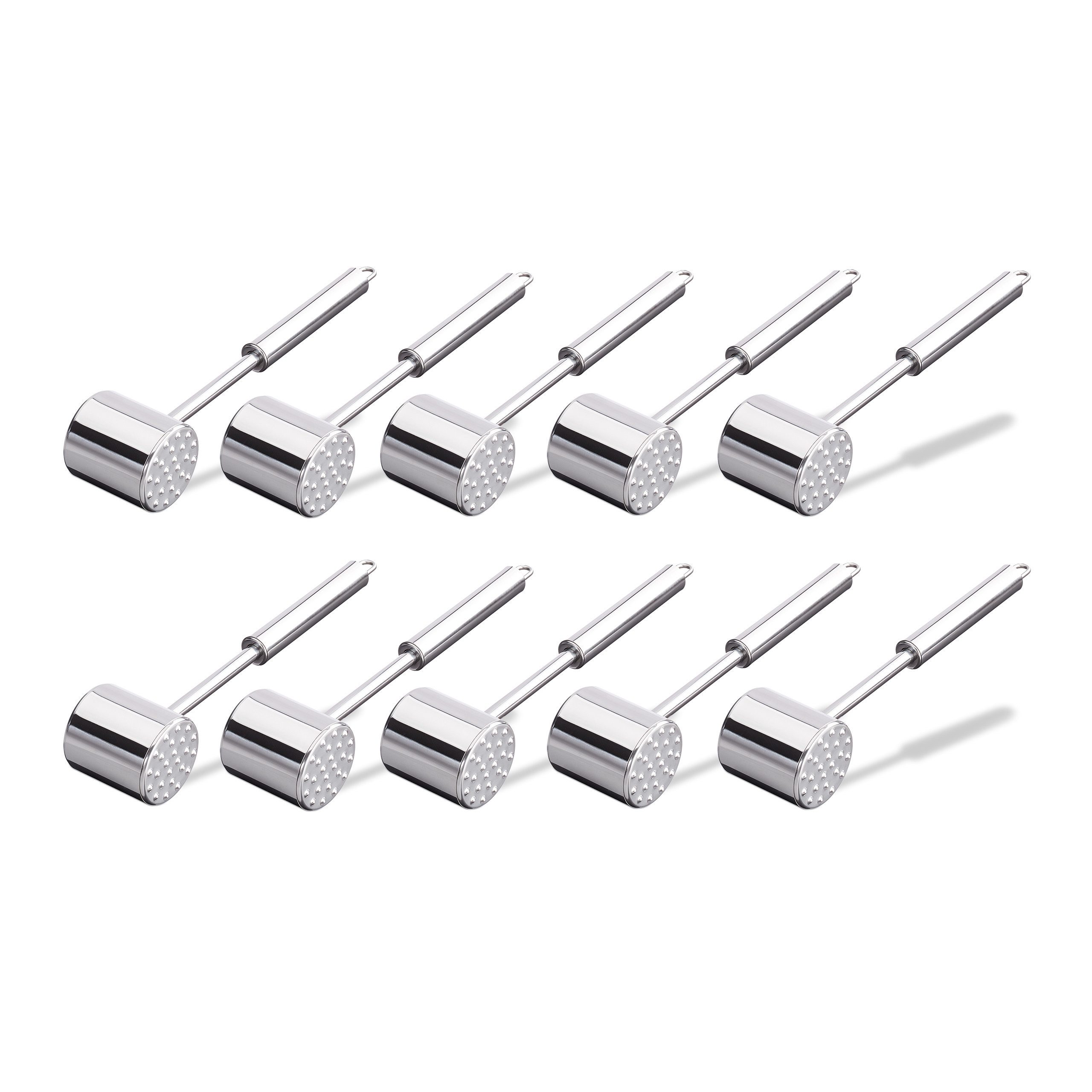 Fleischklopfer 10 x Fleischklopfer aus Edelstahl