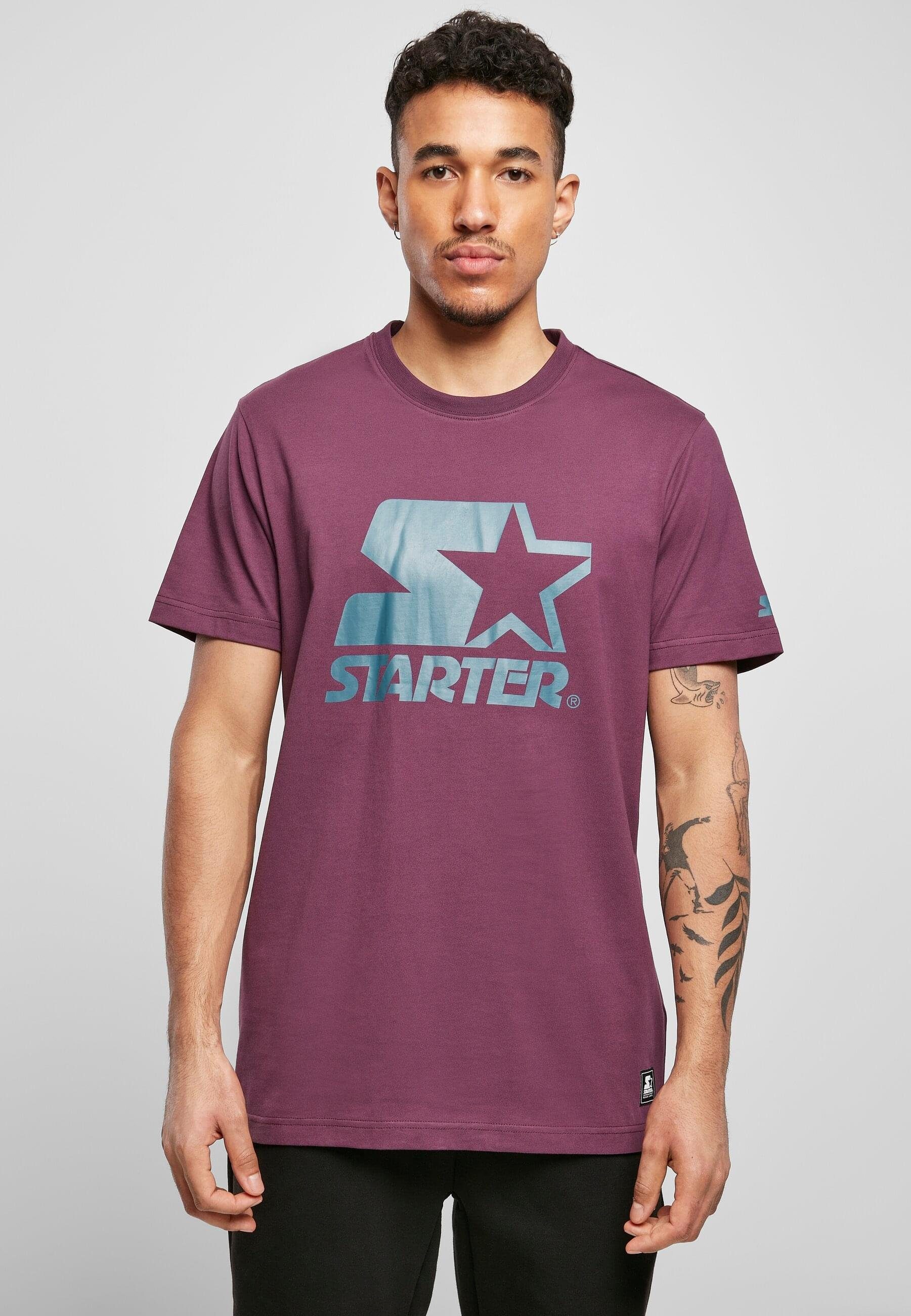 Logo Starter Herren darkviolet Tee (1-tlg) T-Shirt Starter