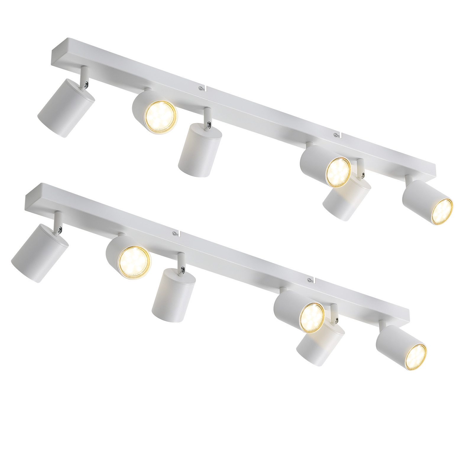 ZMH LED Deckenstrahler Retro Deckenleuchte Weiß/Schwarz günstig online kaufen